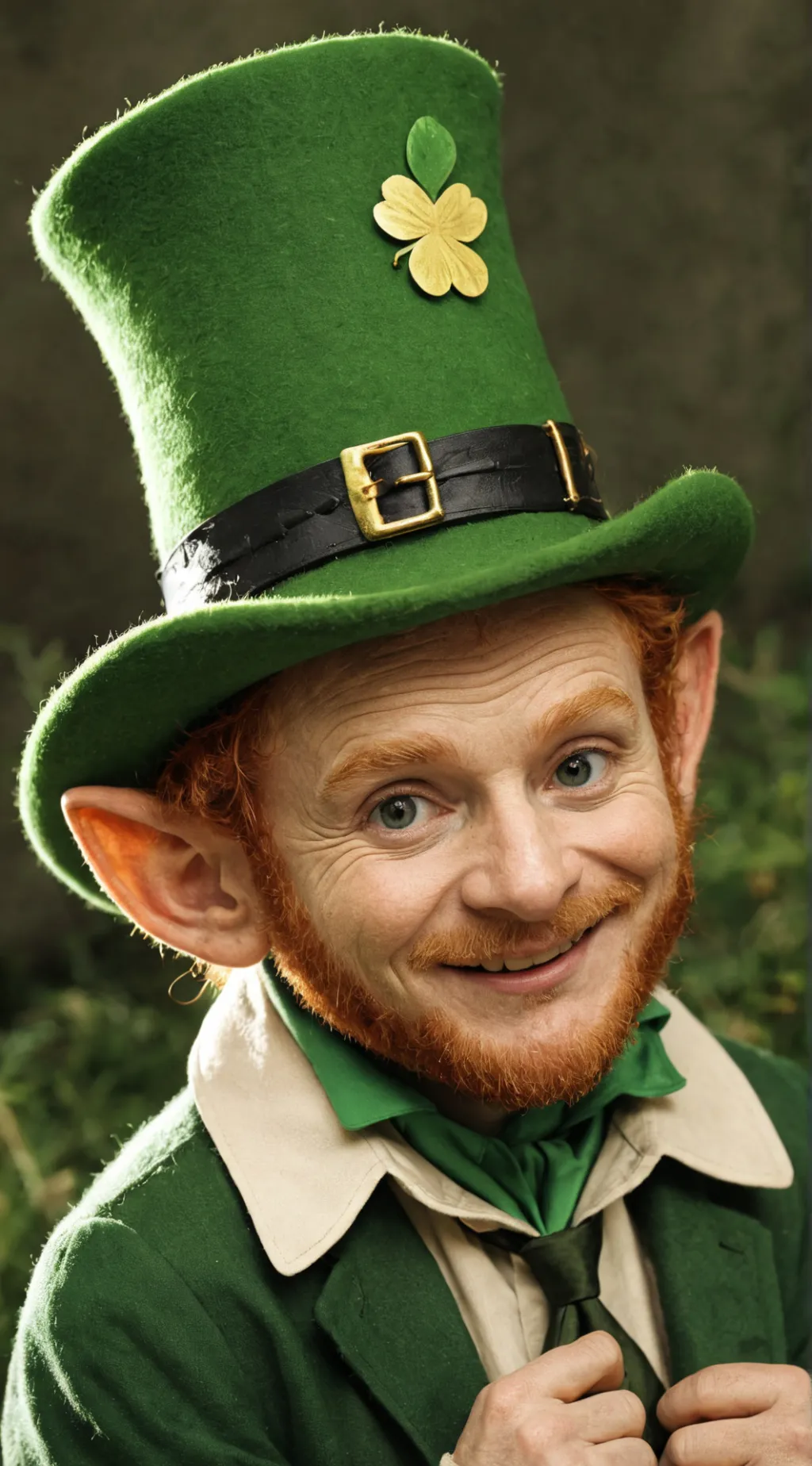 ai character: evil leprechaun  background