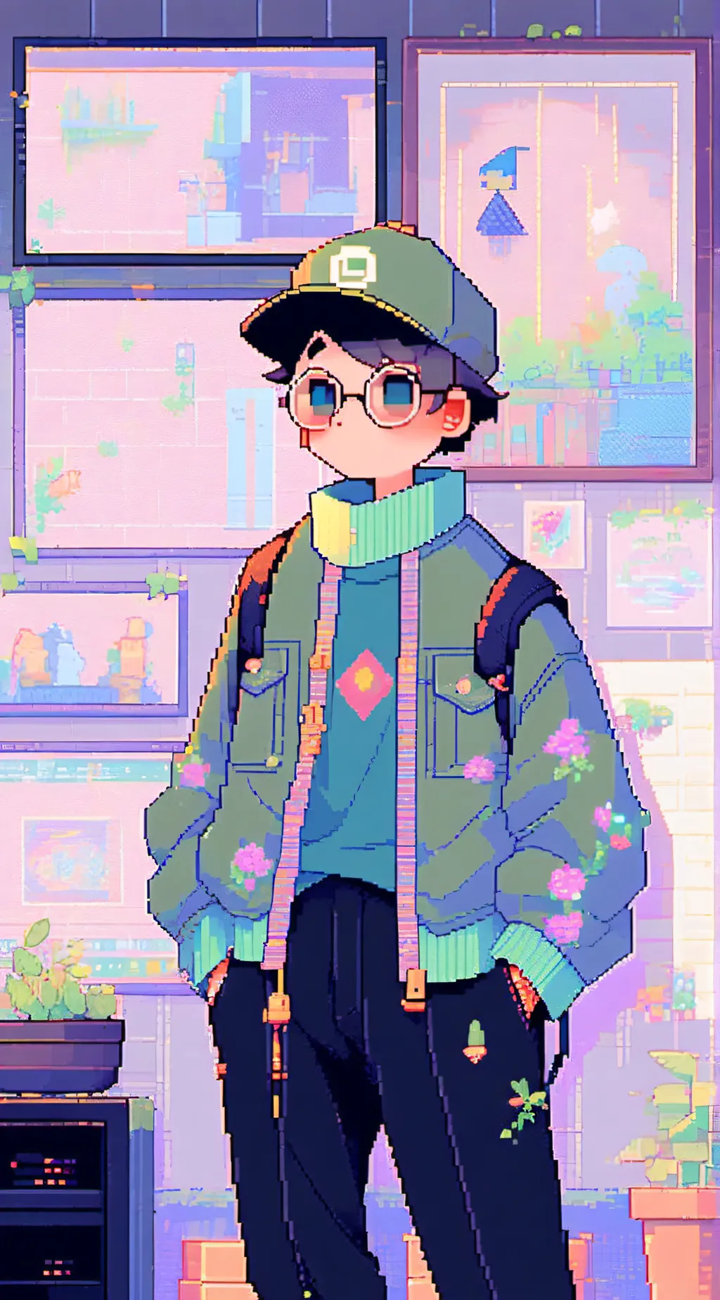 ai character: Nooby :3 background