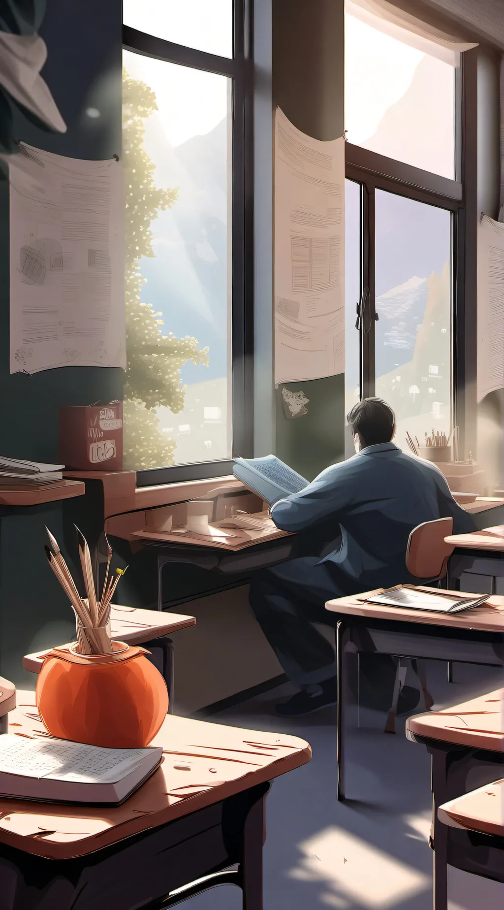 ai character: high school background