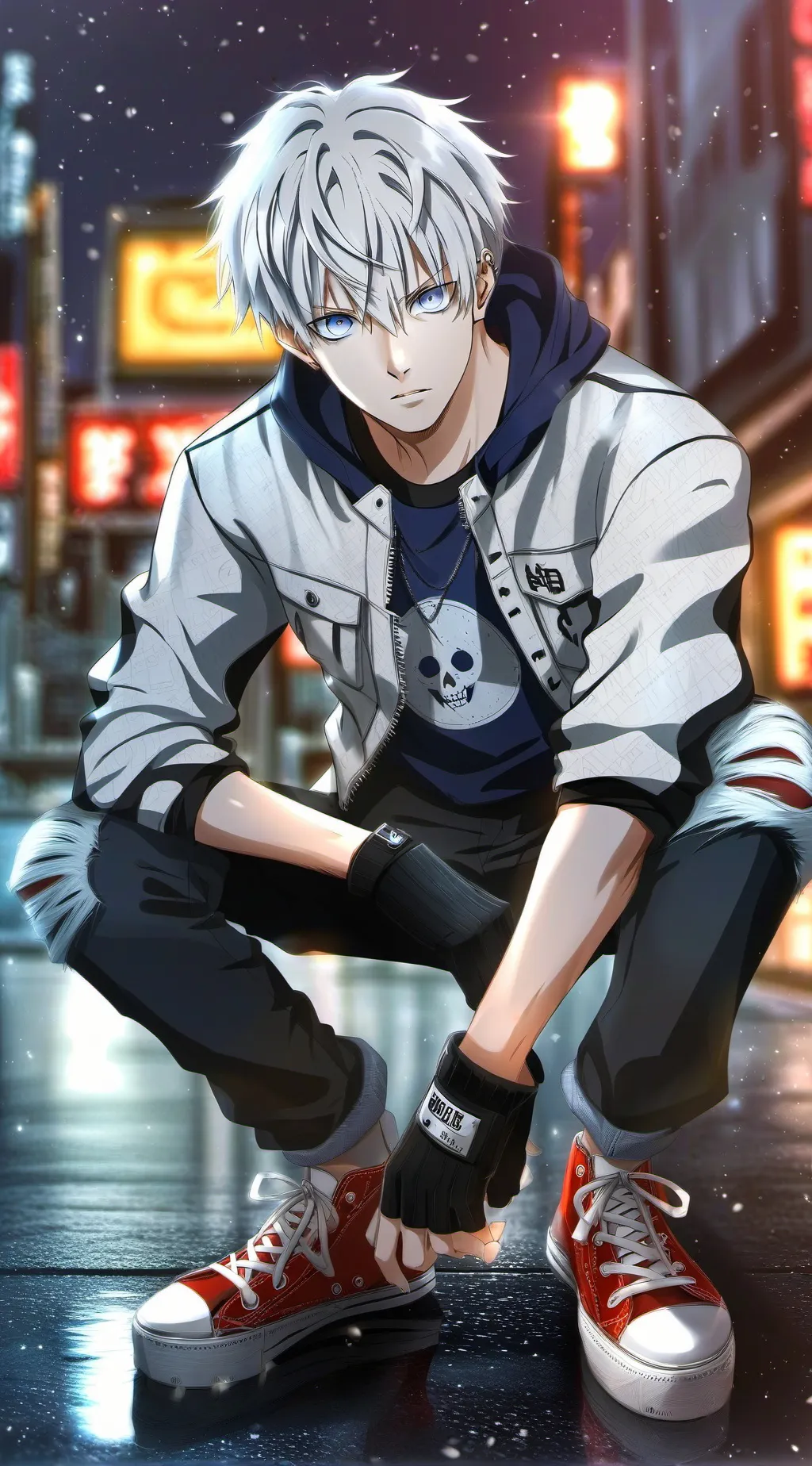 ai character: gojo background