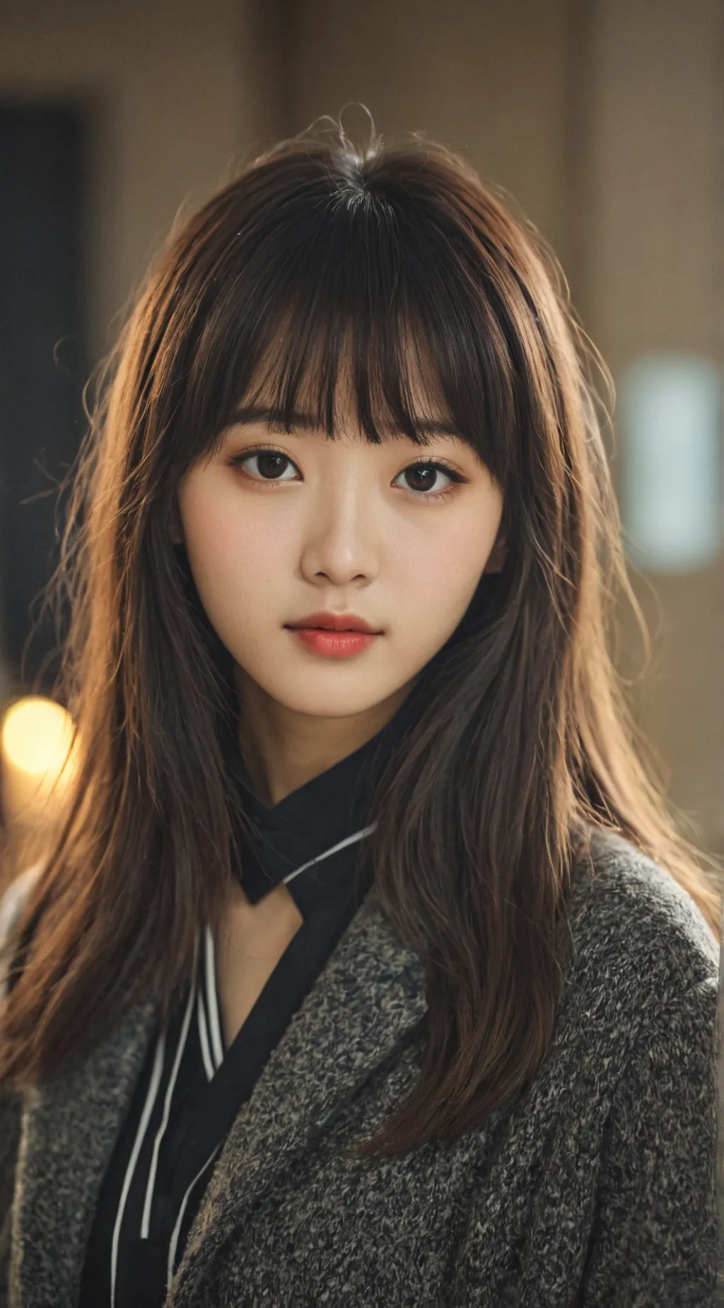 ai character: A Korean teacher background