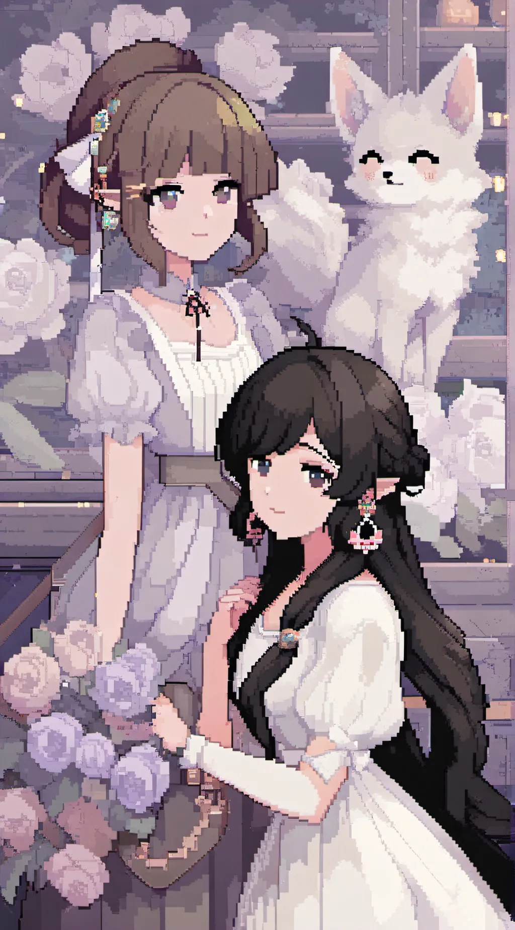 ai character: Tessa with cyn background