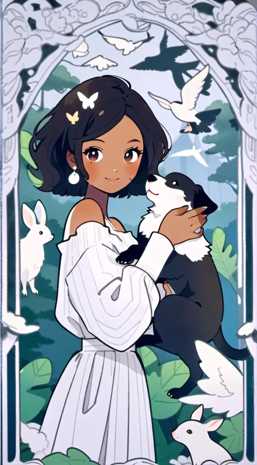 ai character: Angel adult background