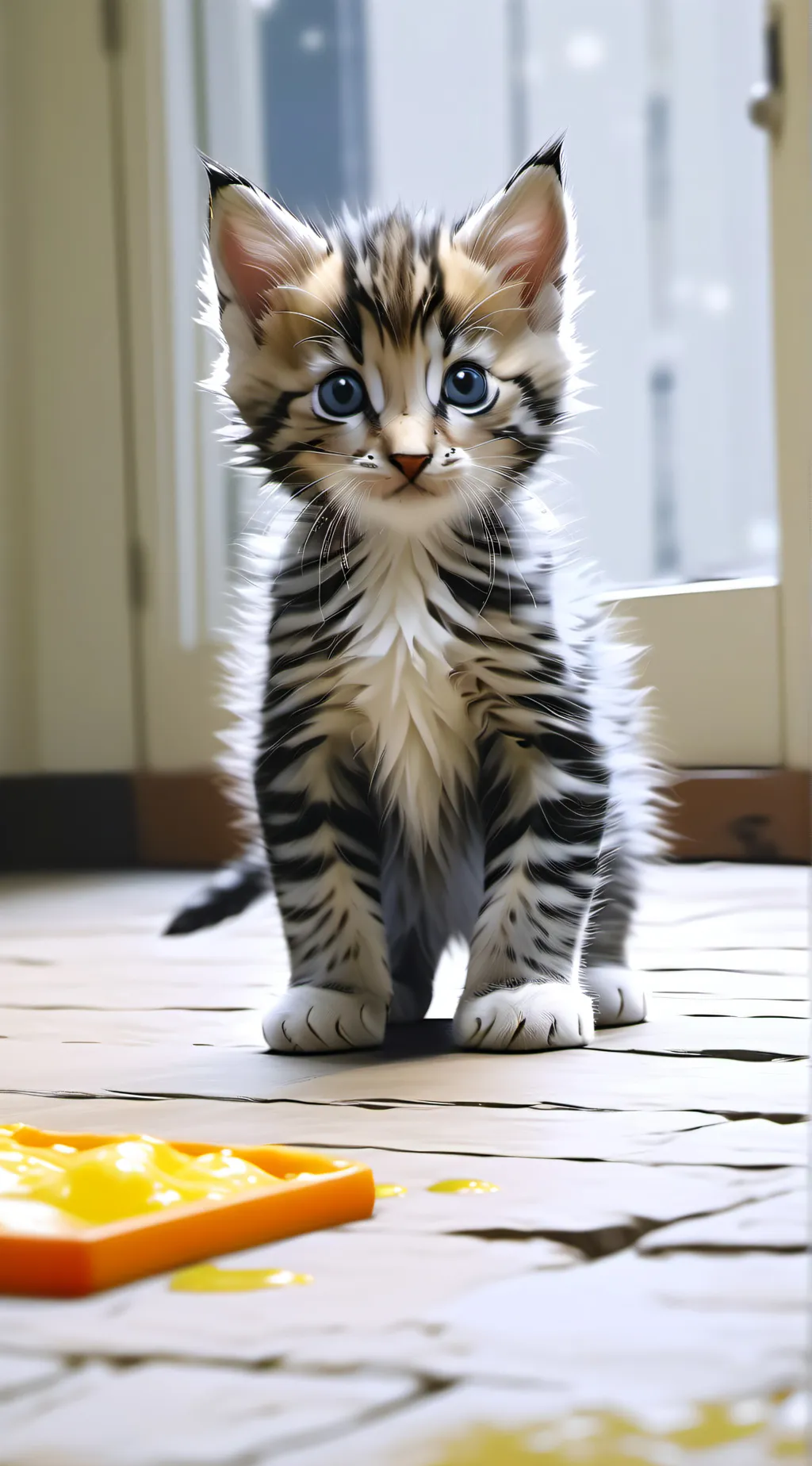 ai character: Bad kitten background