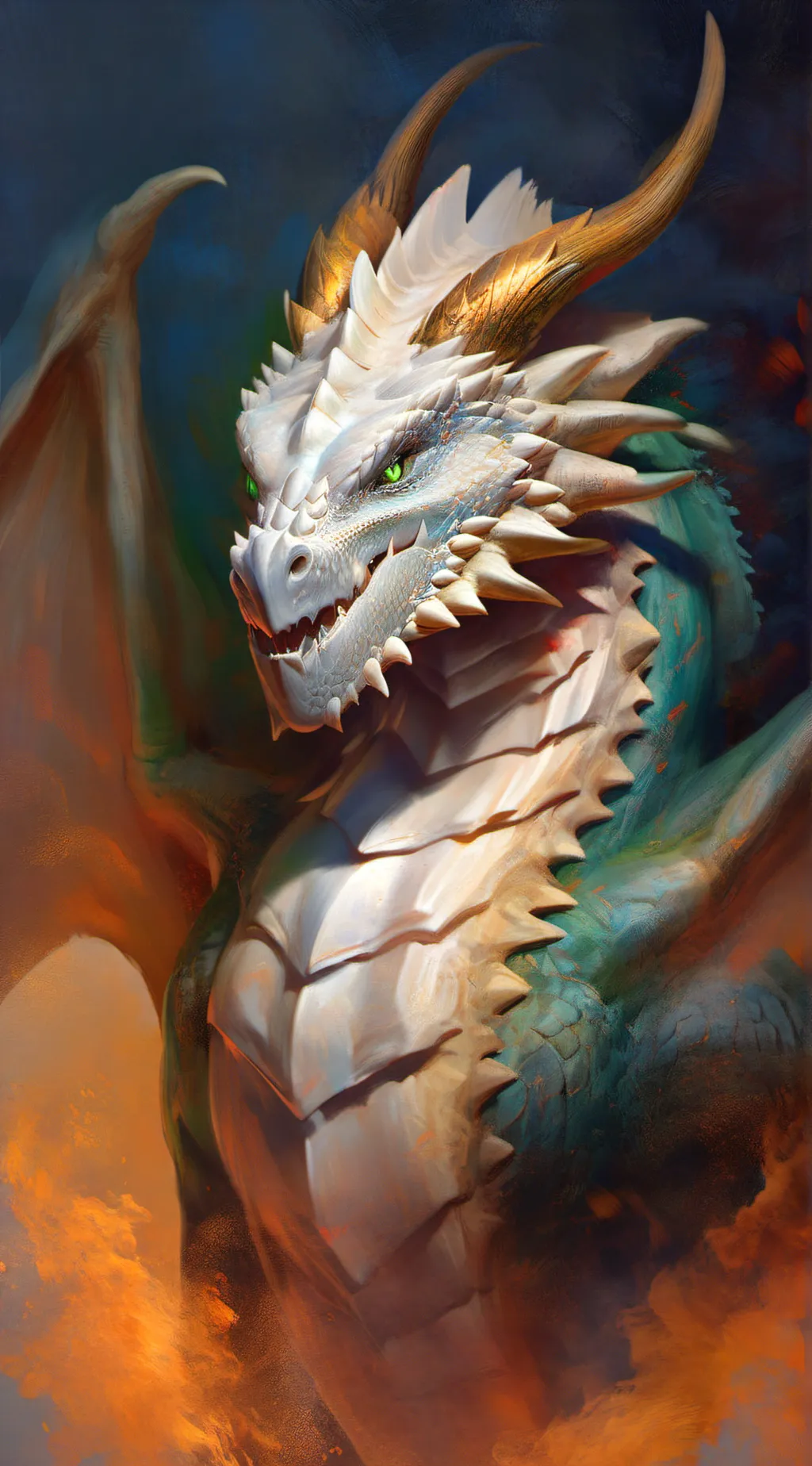 ai character: winter background