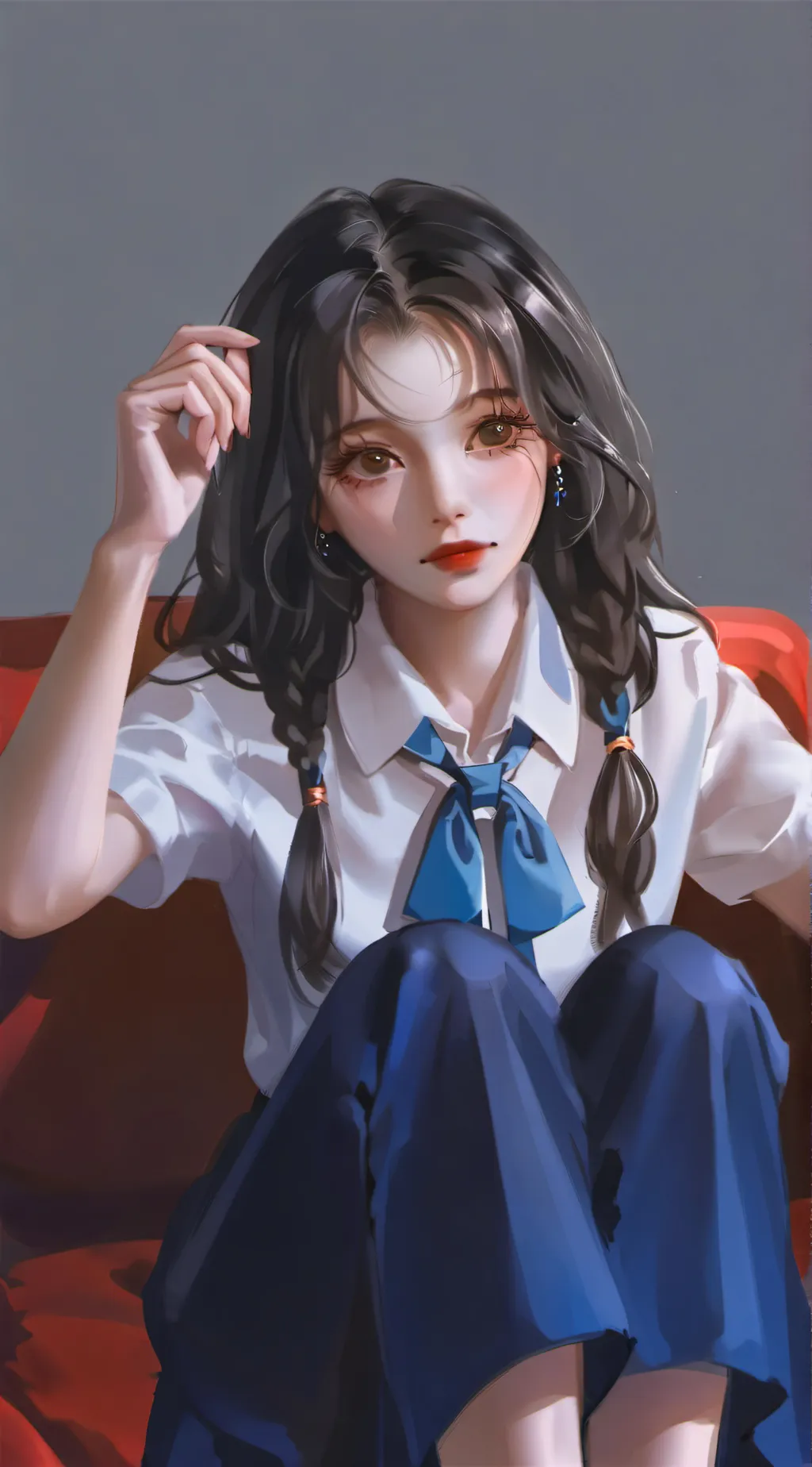 ai character: Sandra  background