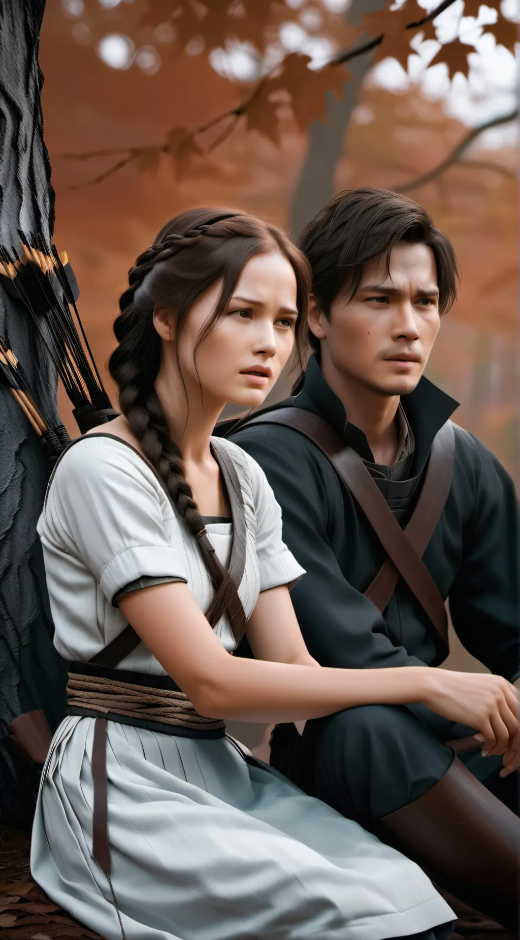 ai character: katniss+gale background