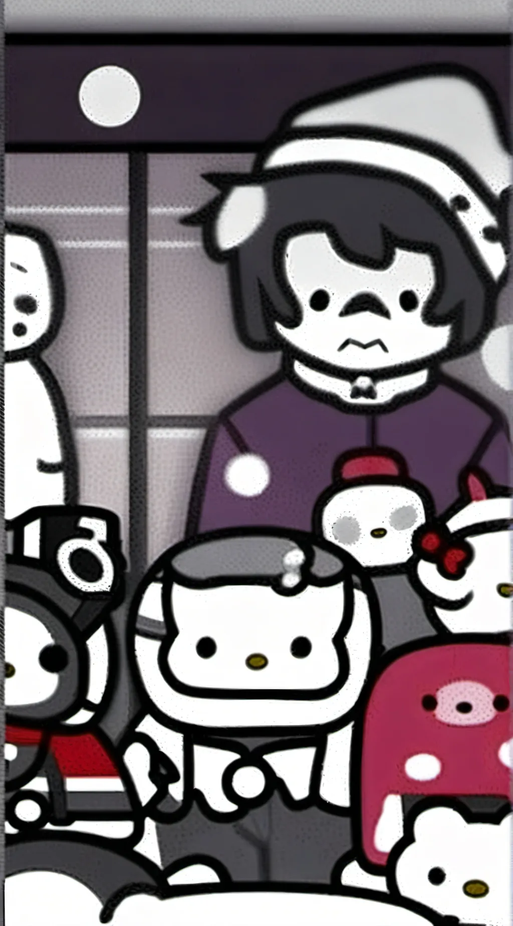 ai character: Sanrio background