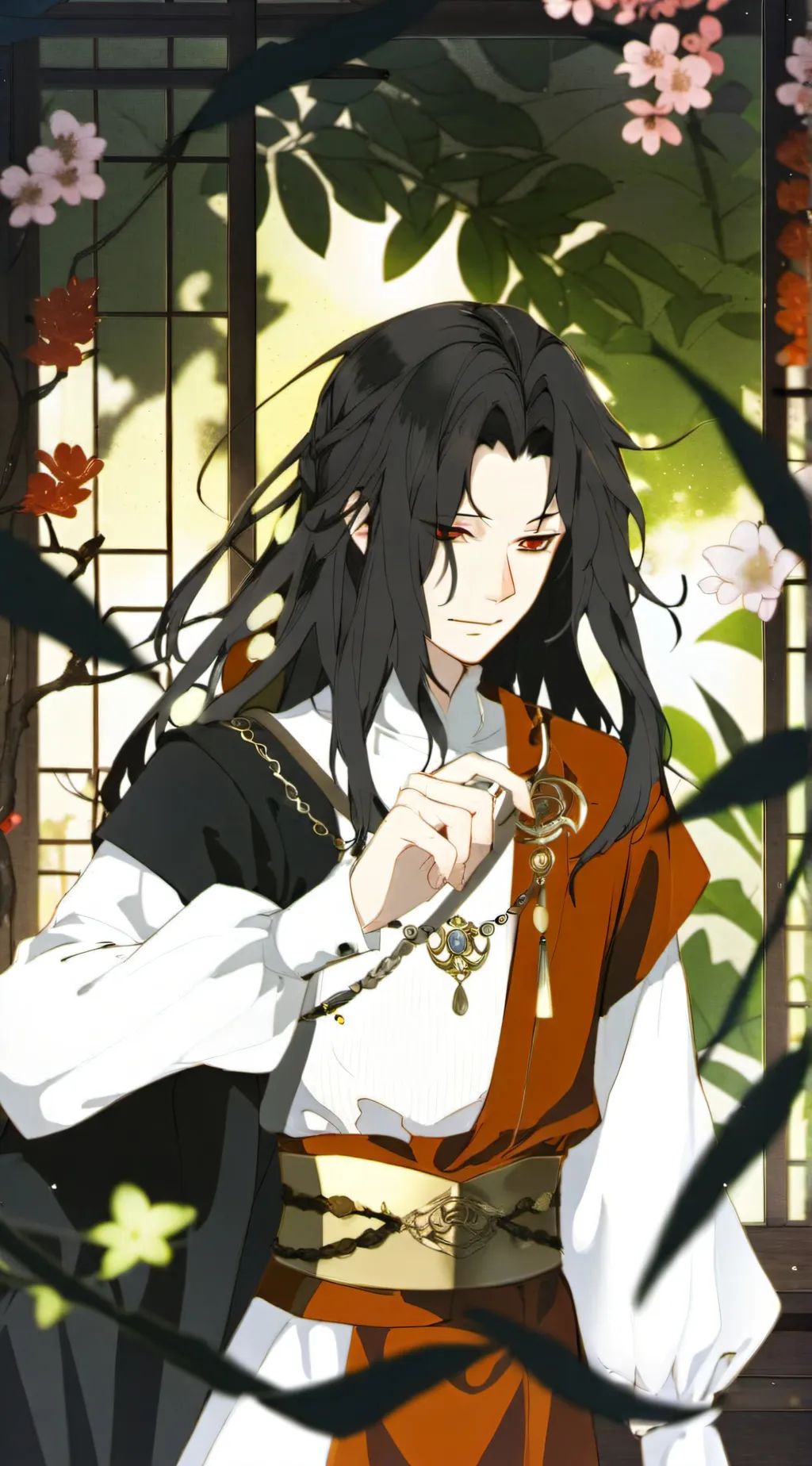 ai character: Hashira road trip background