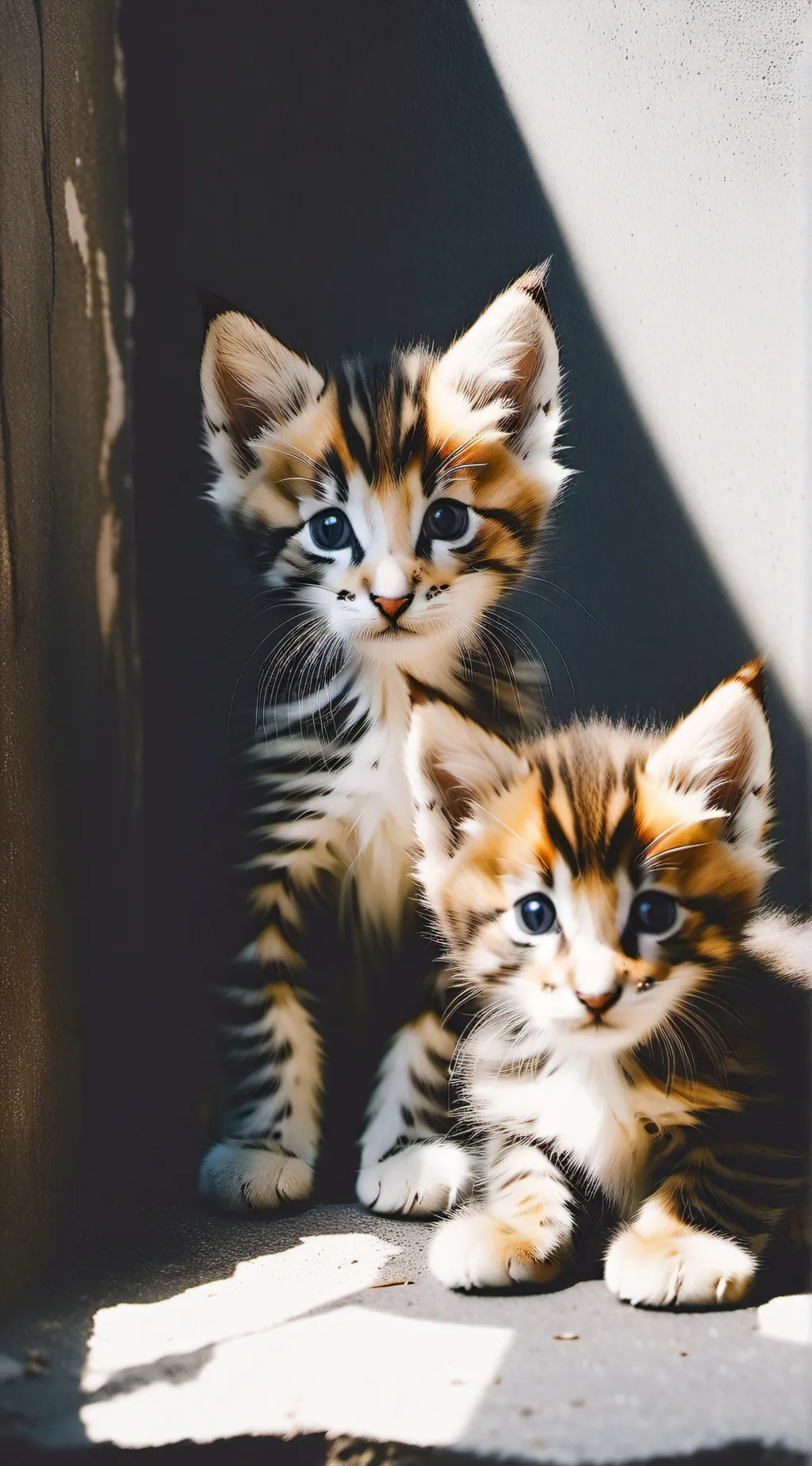 ai character: kittens  background