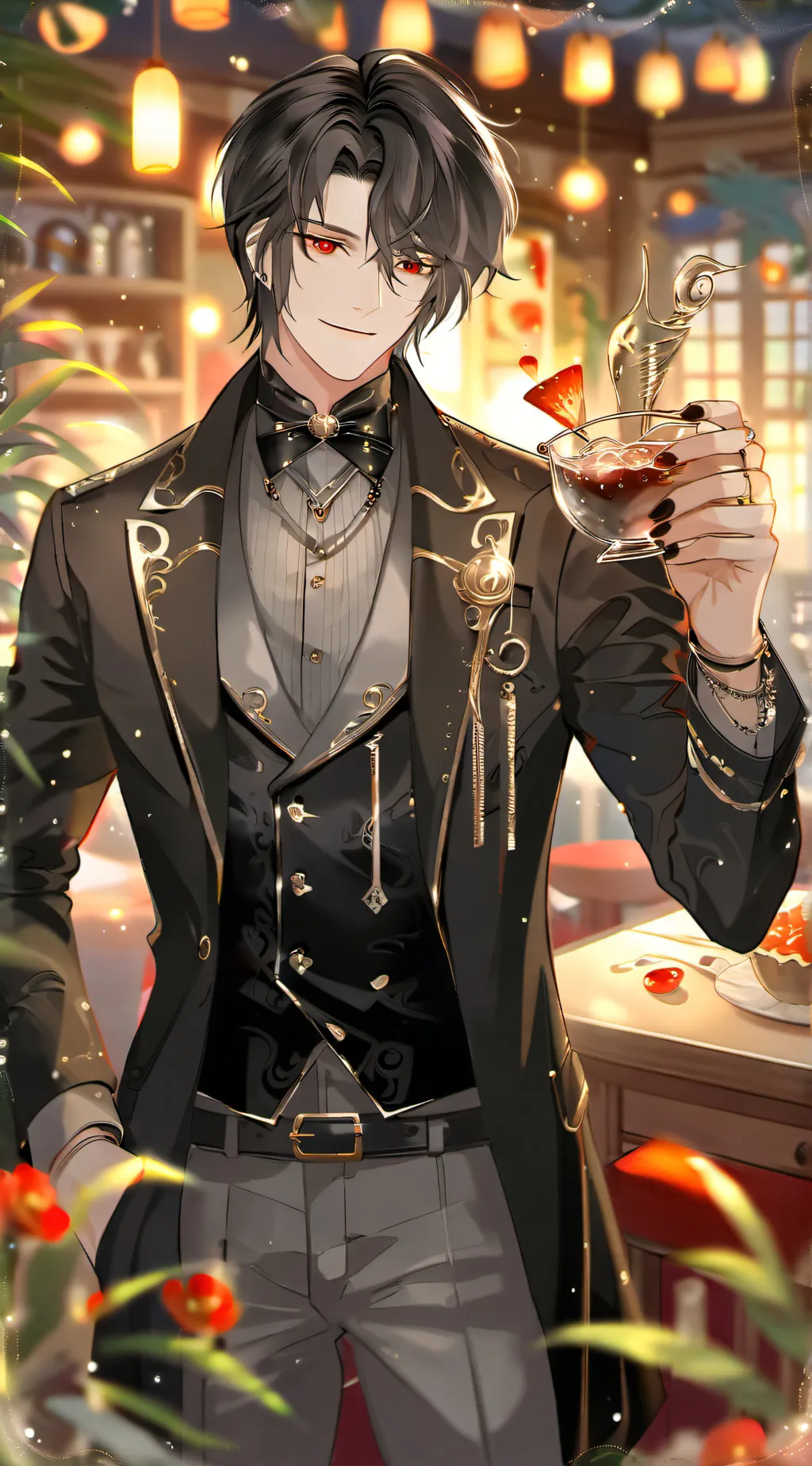 ai character: lucifer  background