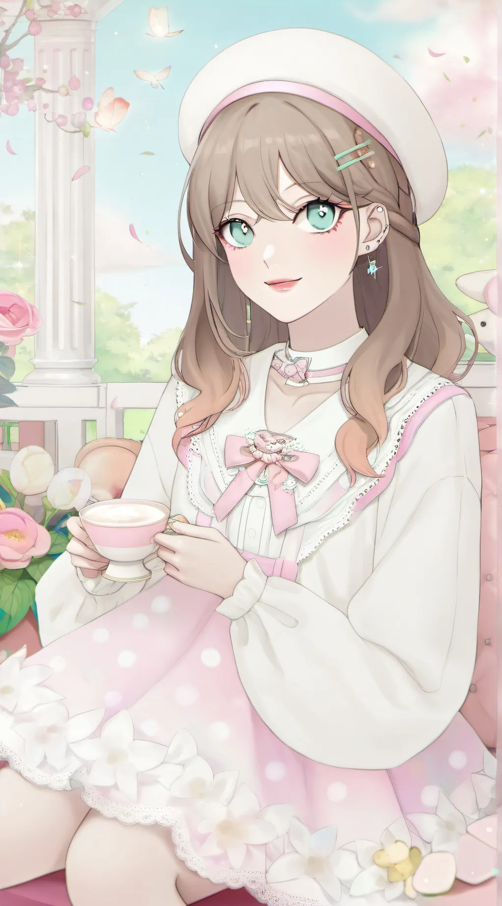 ai character: Rose background