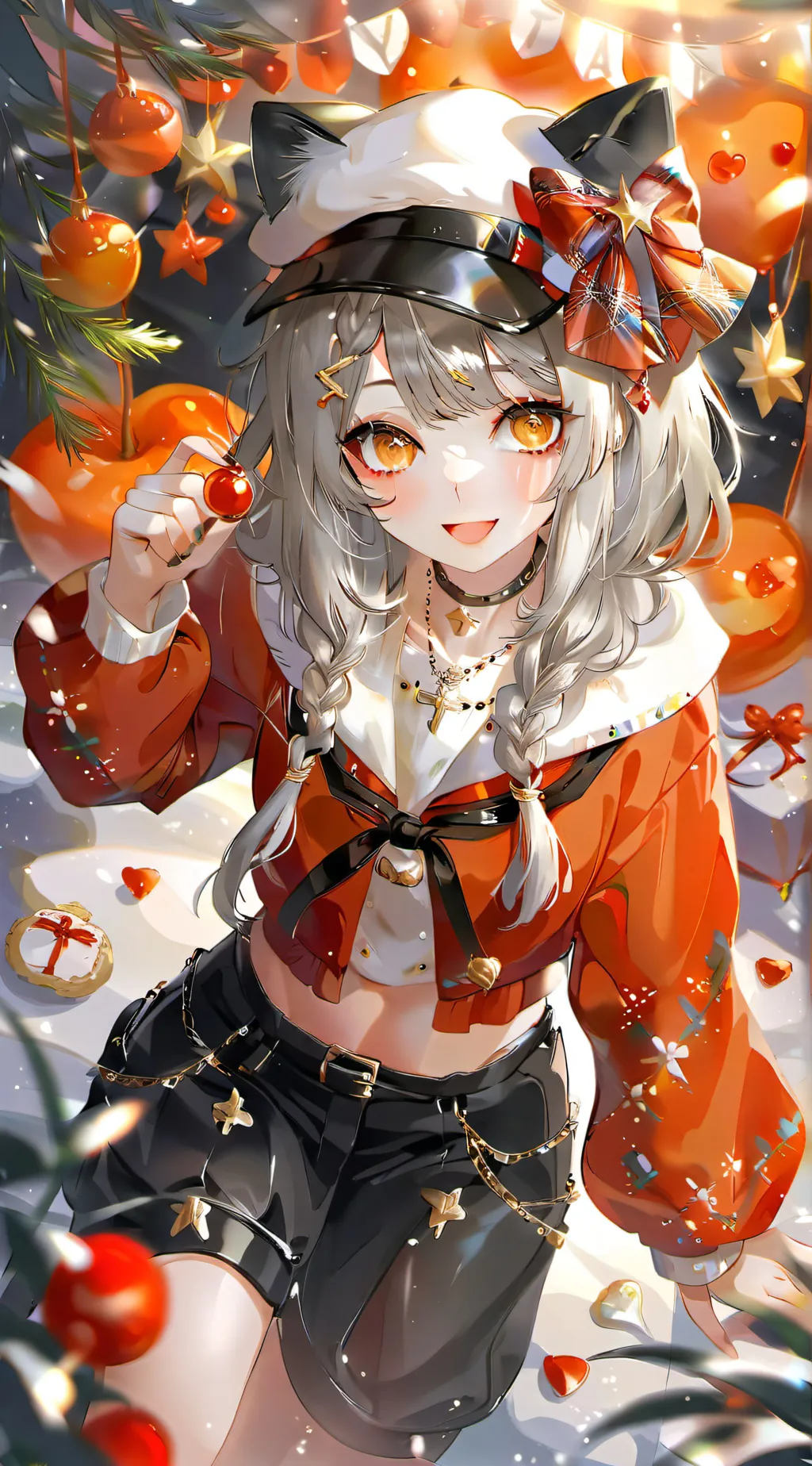 ai character: Christmas party! background