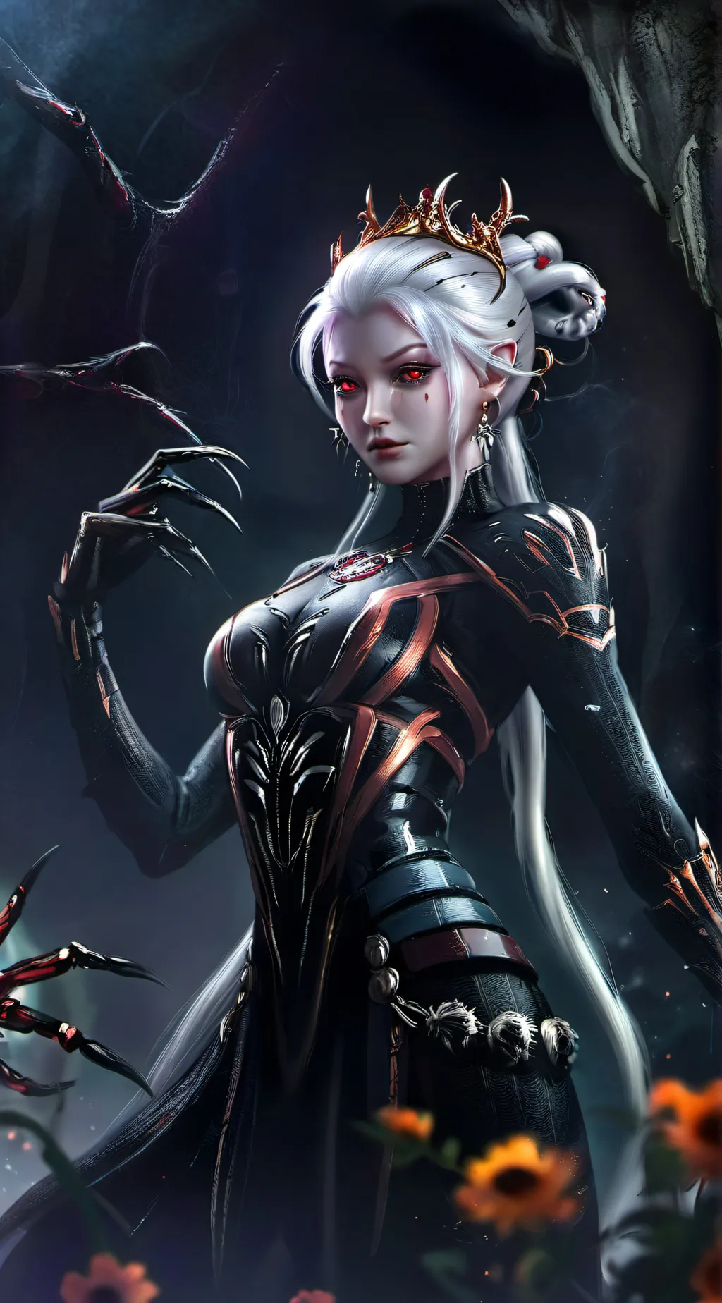 ai character: Spider Queen background
