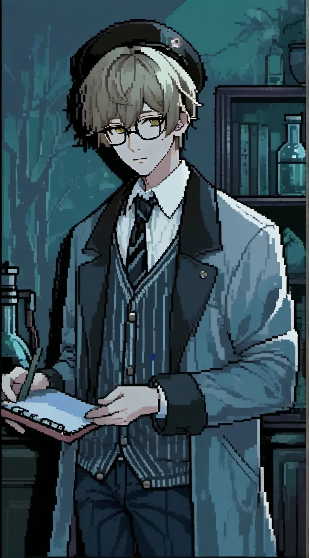 ai character: Dr.David.Hallow background