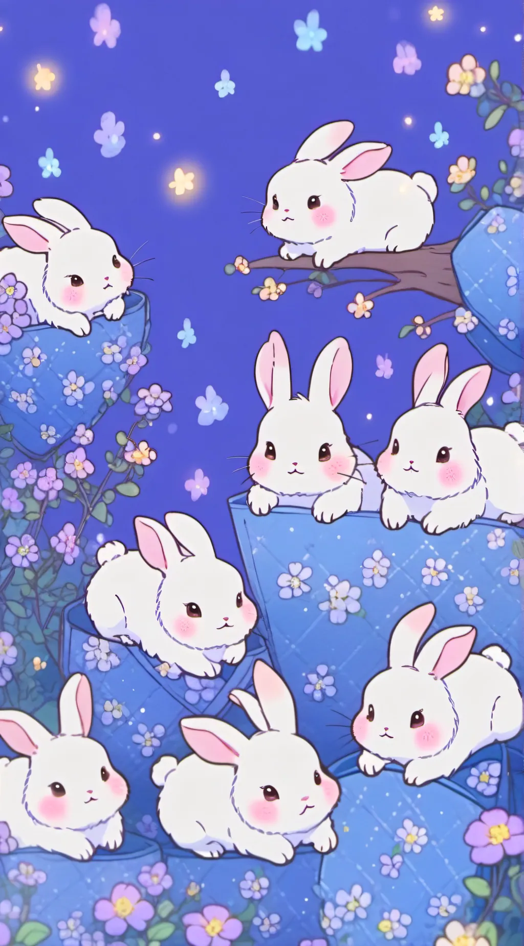 ai character: Bunny store background