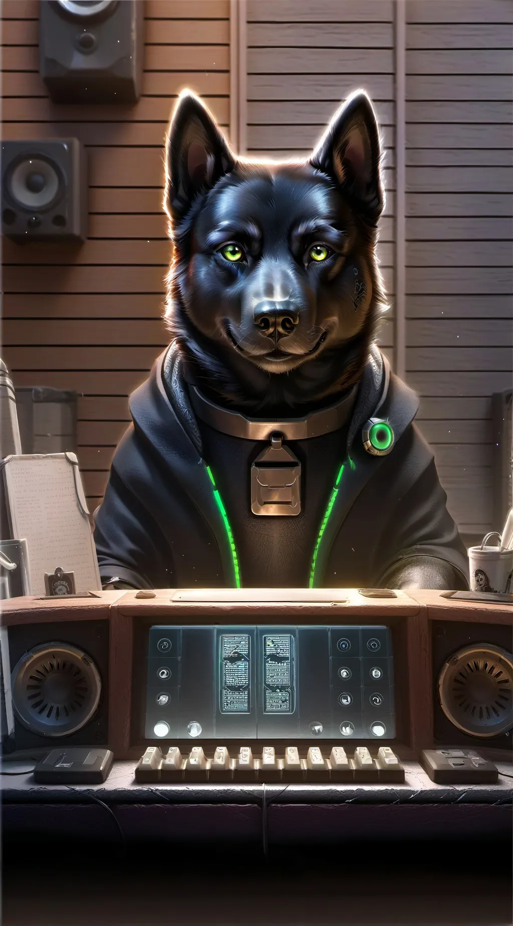 ai character: CyberPaws McGee background