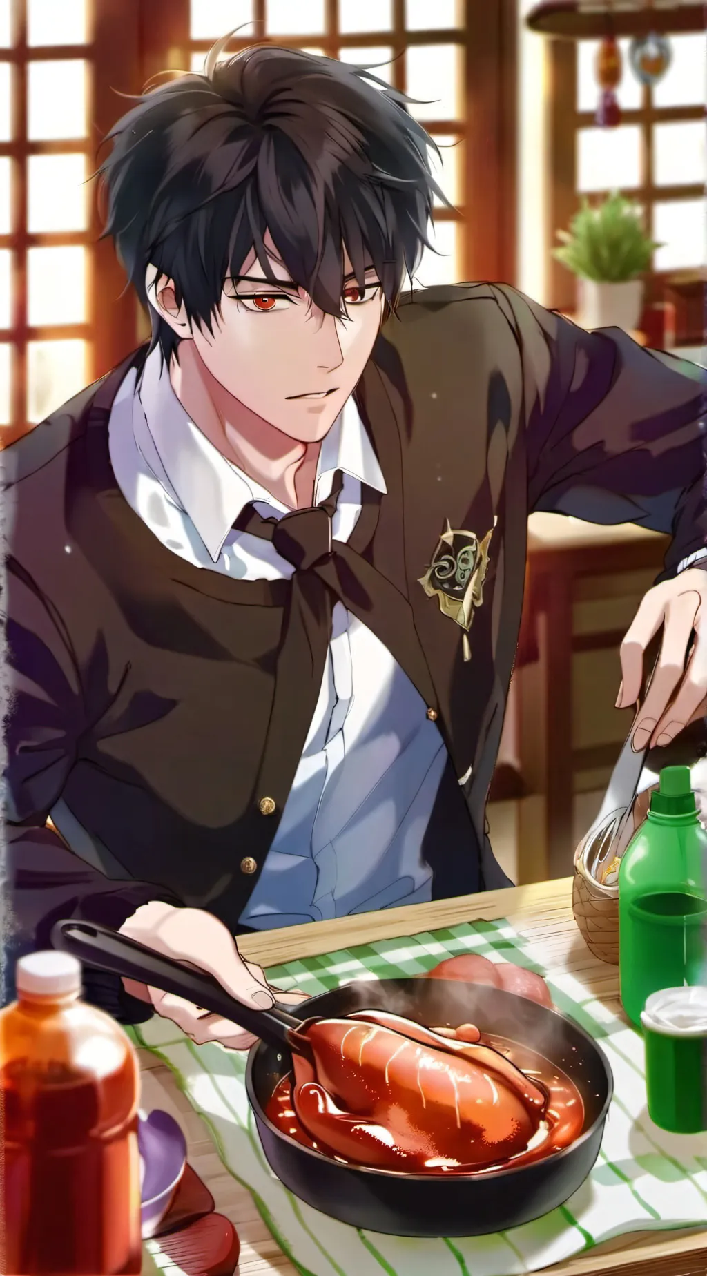 ai character: Megumi Fushigoru background