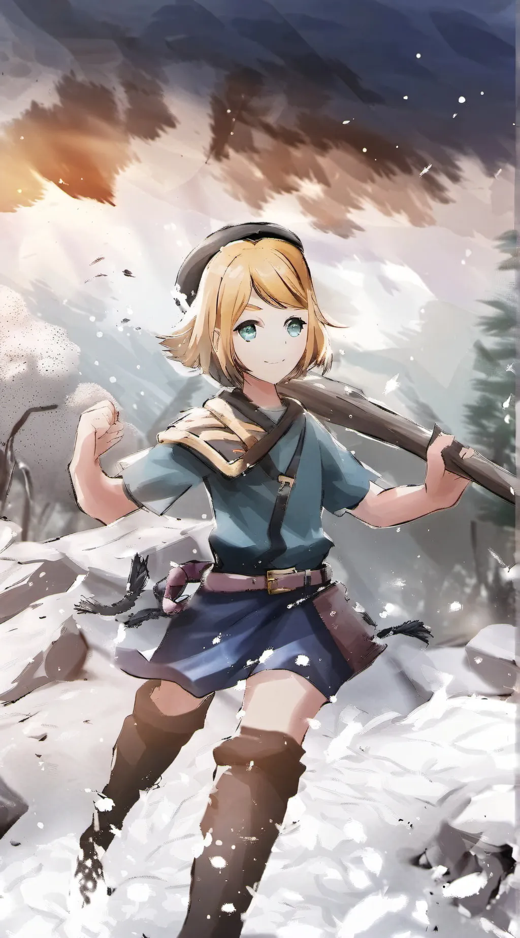 ai character: Rin  background