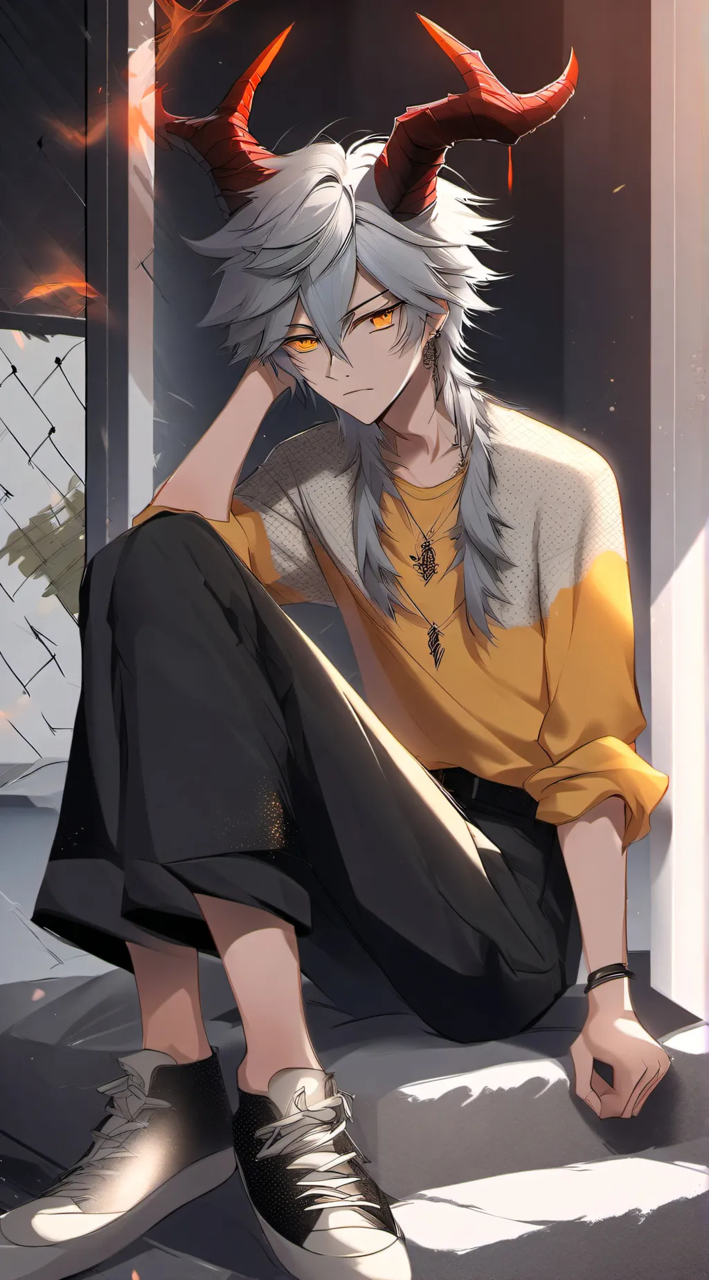 ai character: shady background