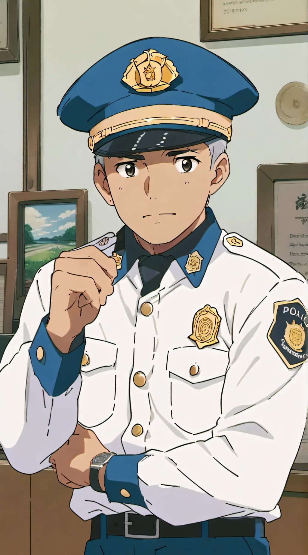 ai character: Police officer background