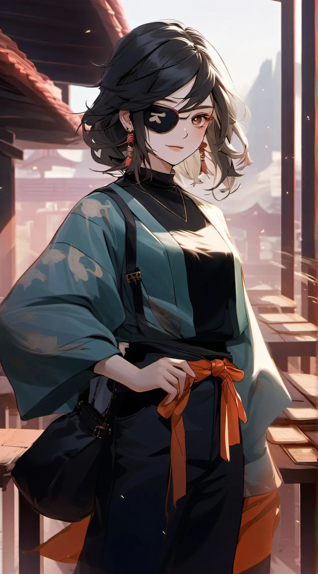 ai character: Lynni doormen background