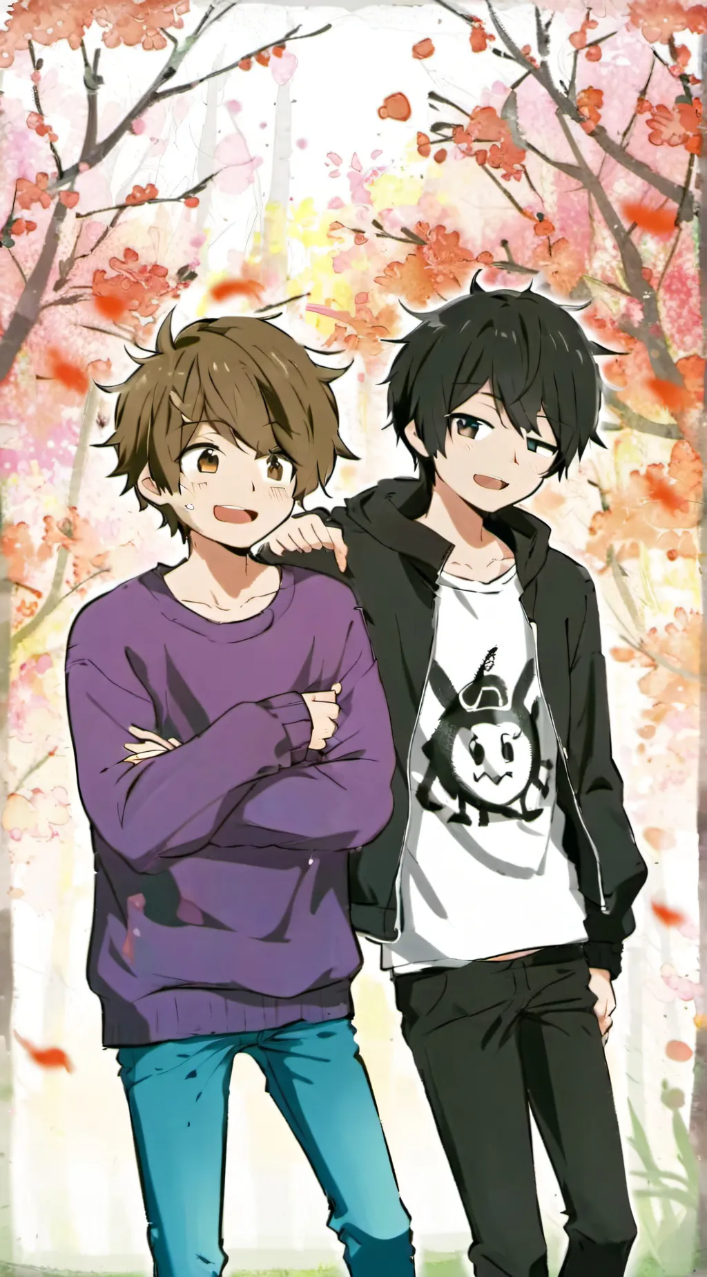 ai character: Theo and Eric background