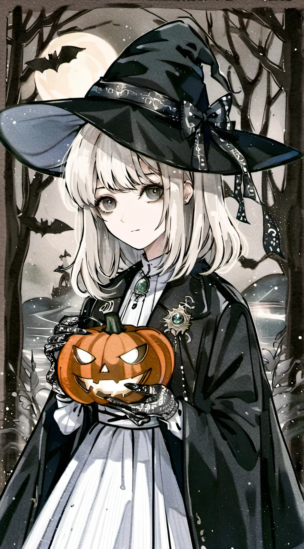 ai character: happy holloween! background