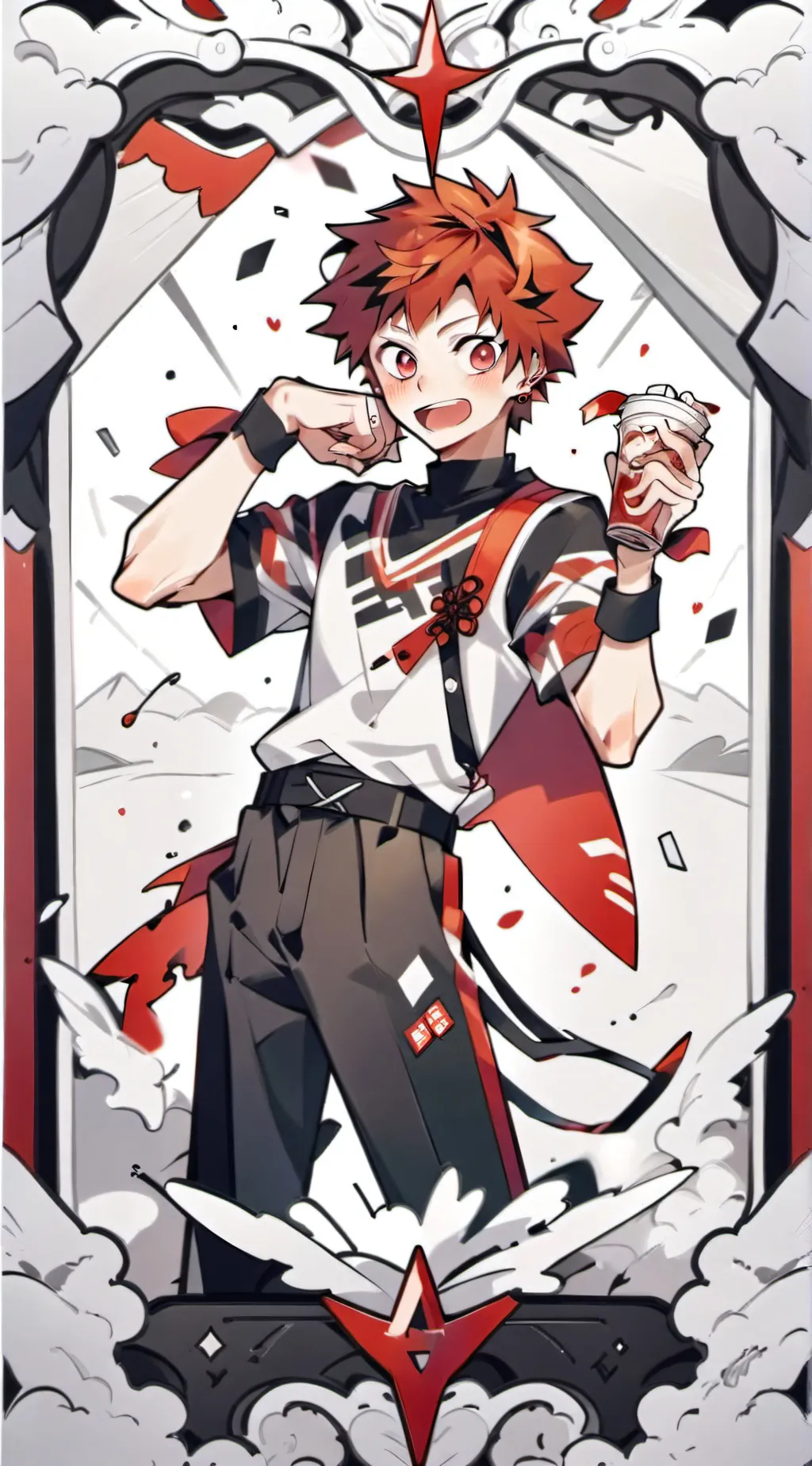 ai character: Kirishima  background