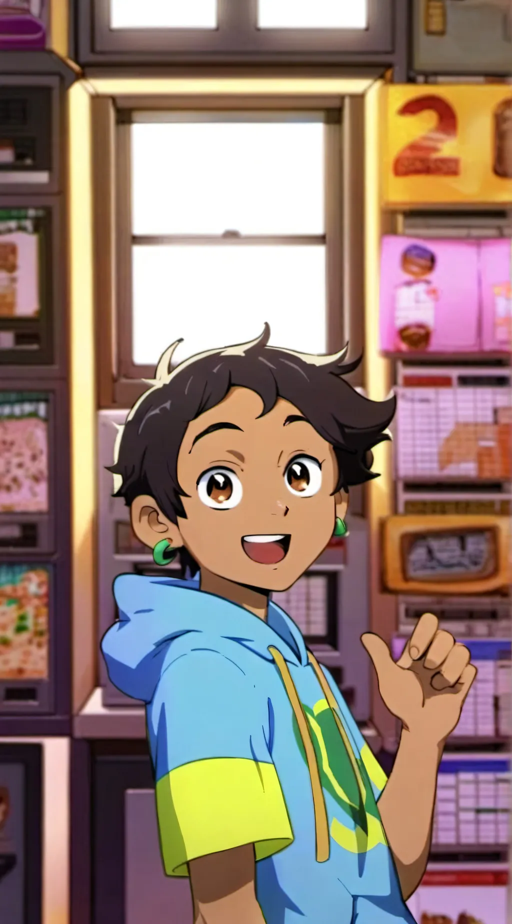 ai character: luz background