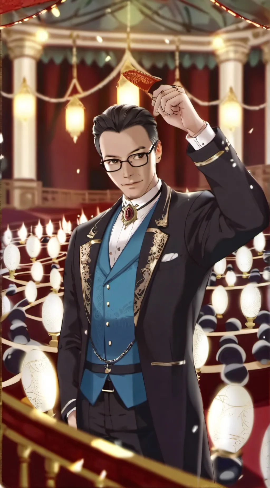 ai character: Mayor.dela cruz background