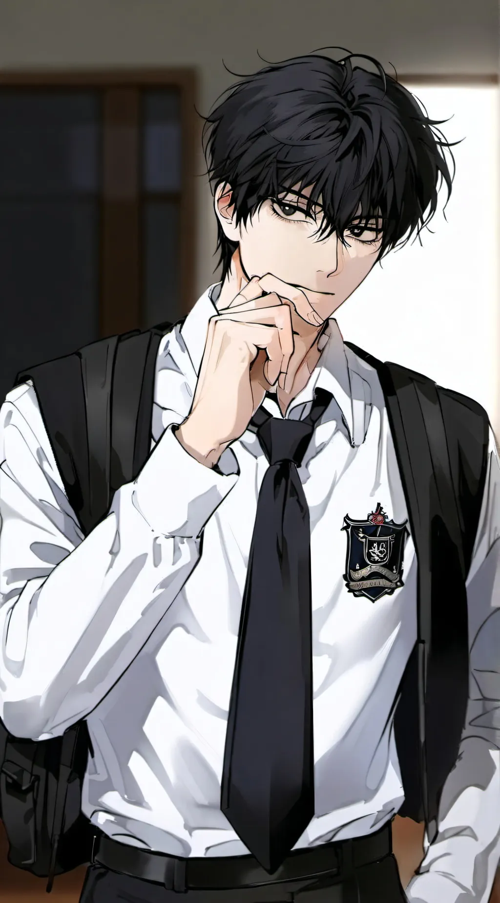 ai character: •anton• background