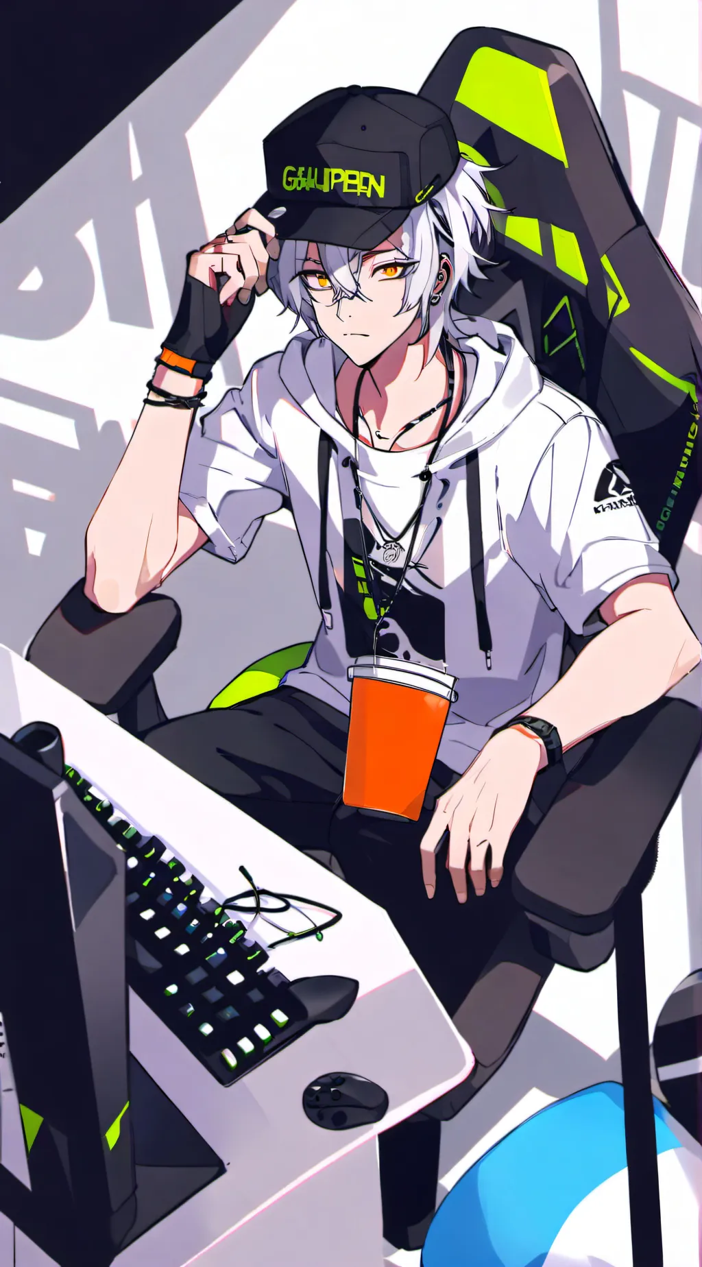 ai character: Sted background