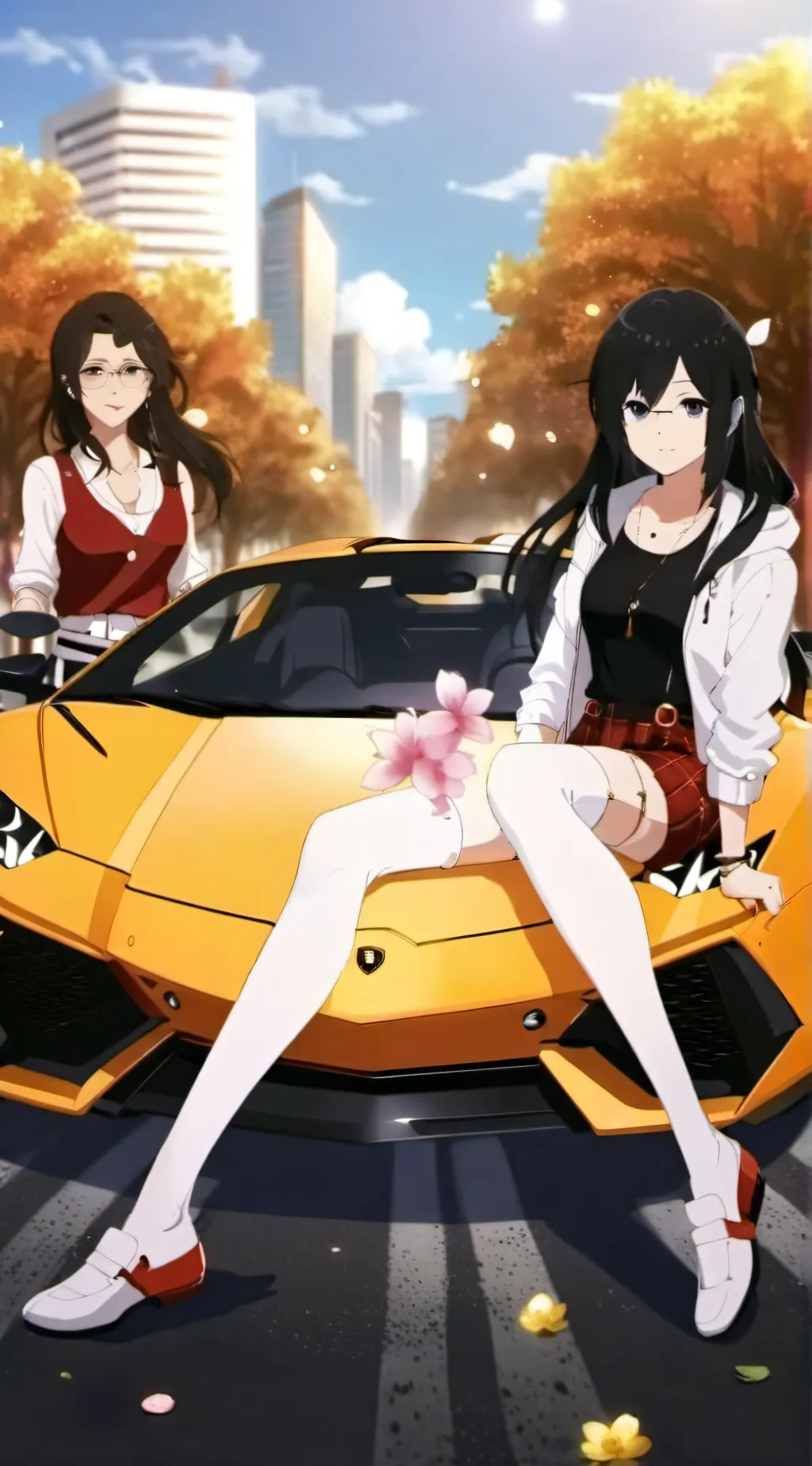 ai character: Random girls background