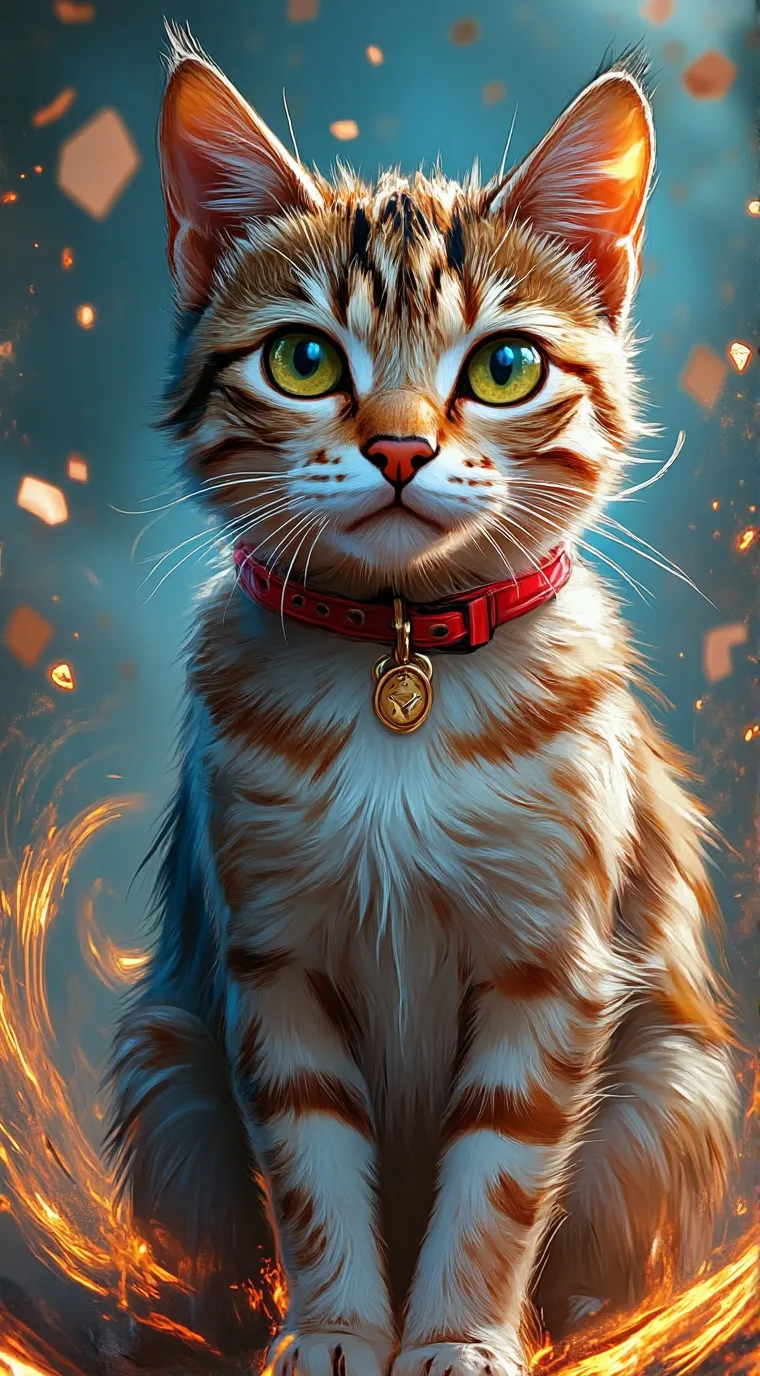 ai character: Emberpaw (OC) background