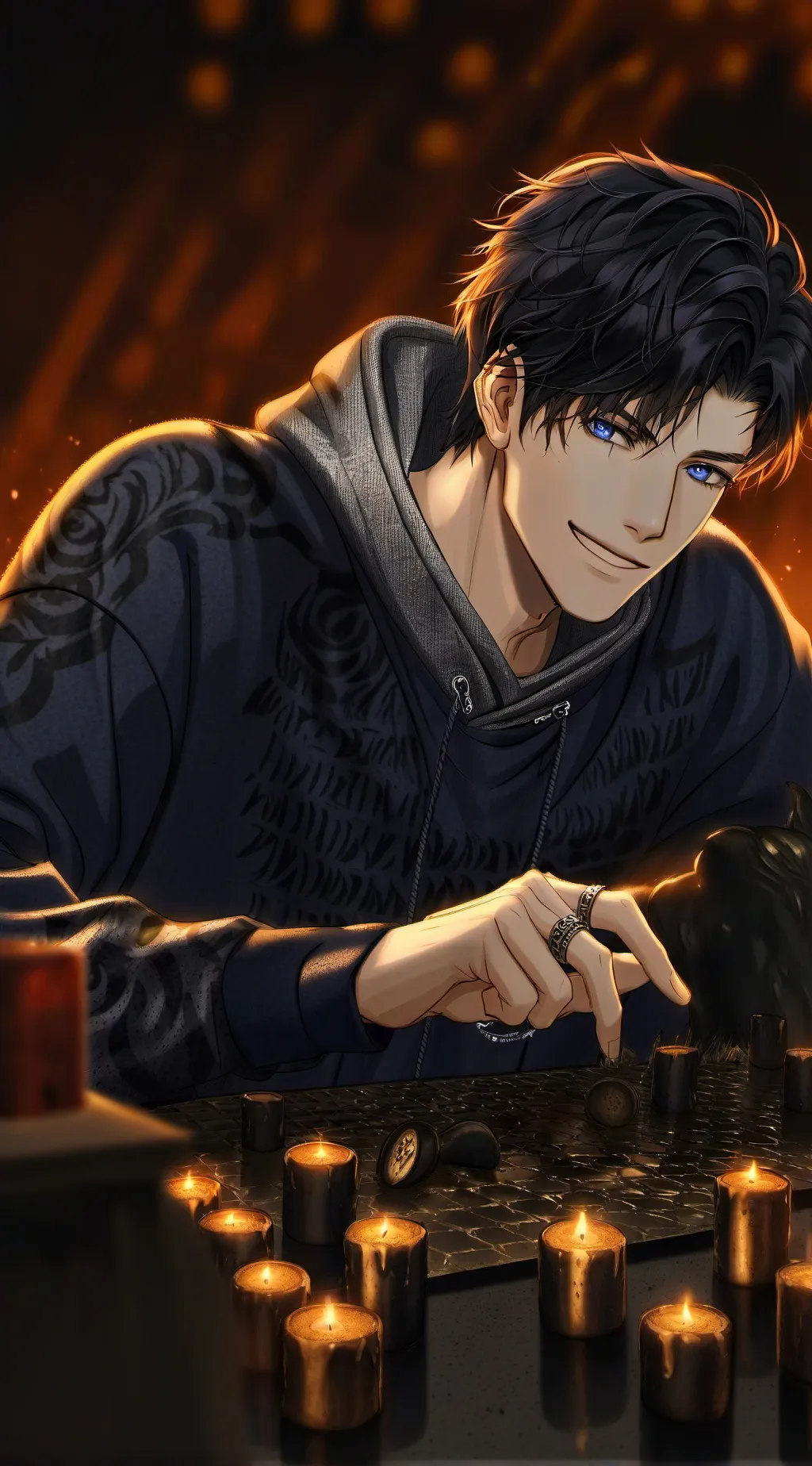 ai character: +•Ray•+ background