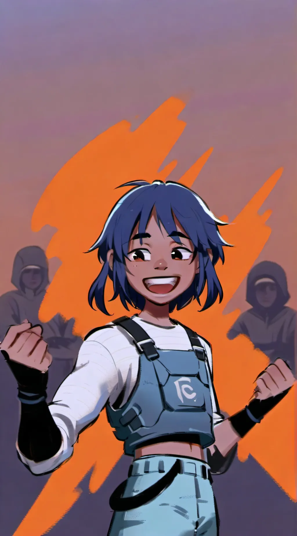 ai character: ☆МｉΕ♡ background