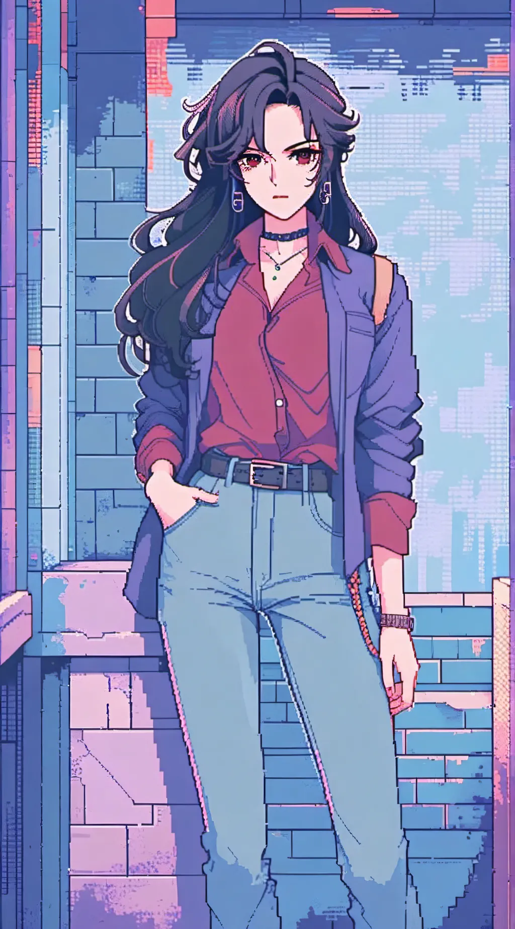 ai character: Aurora background