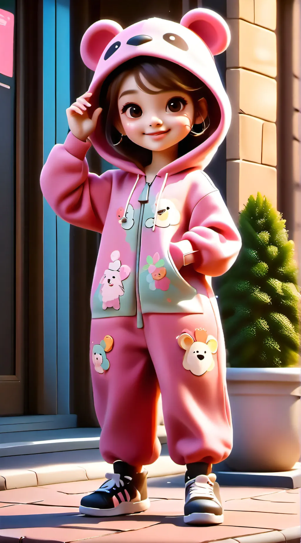 ai character: pookie bear😏 background