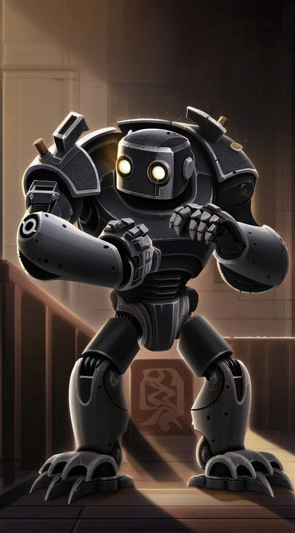 ai character: Robot dude background