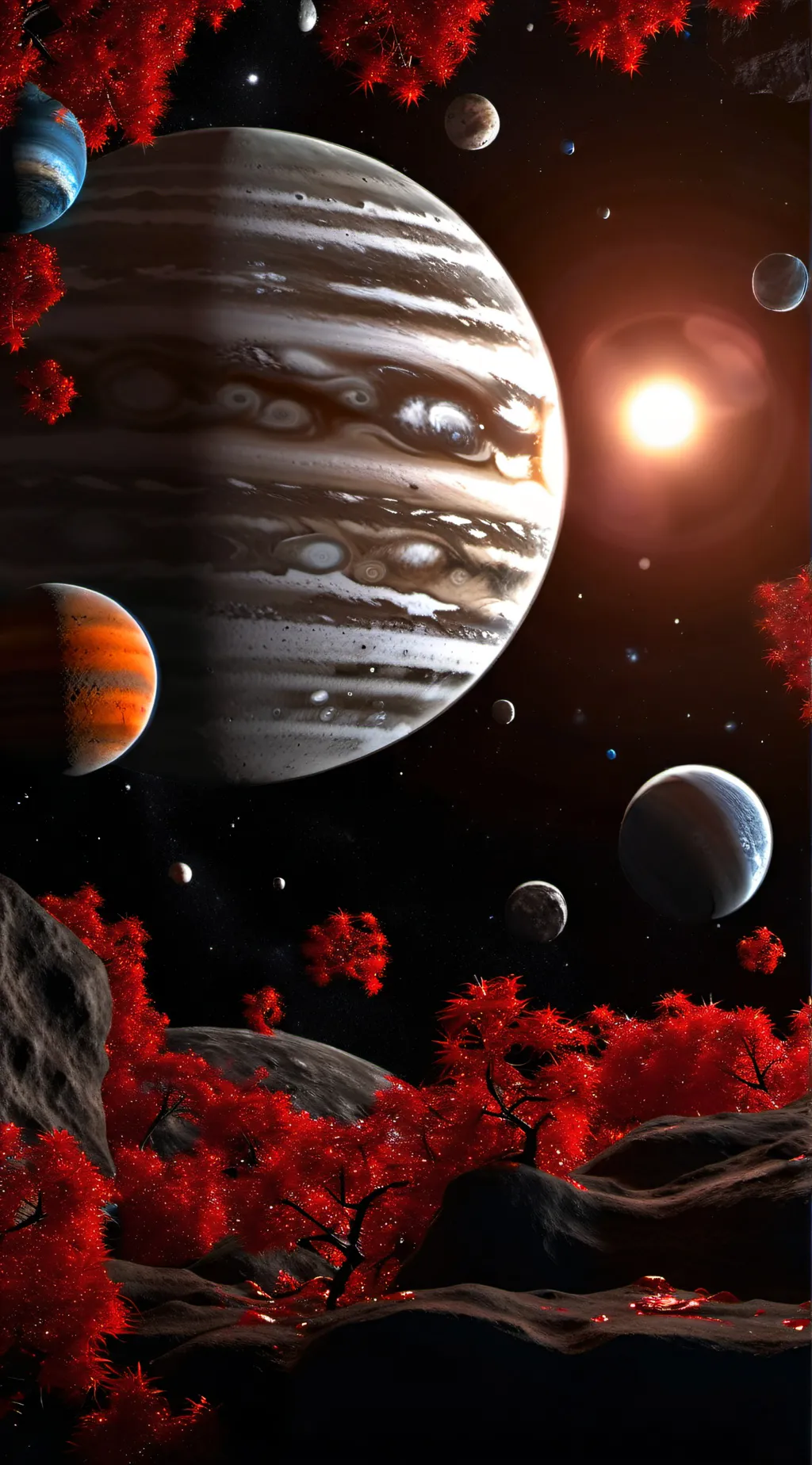 ai character: be a planet background