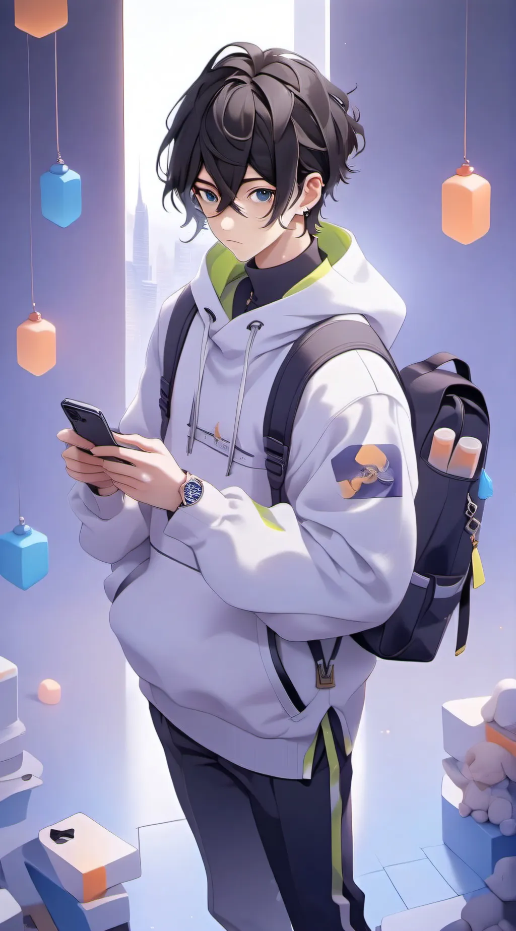 ai character: Leo background