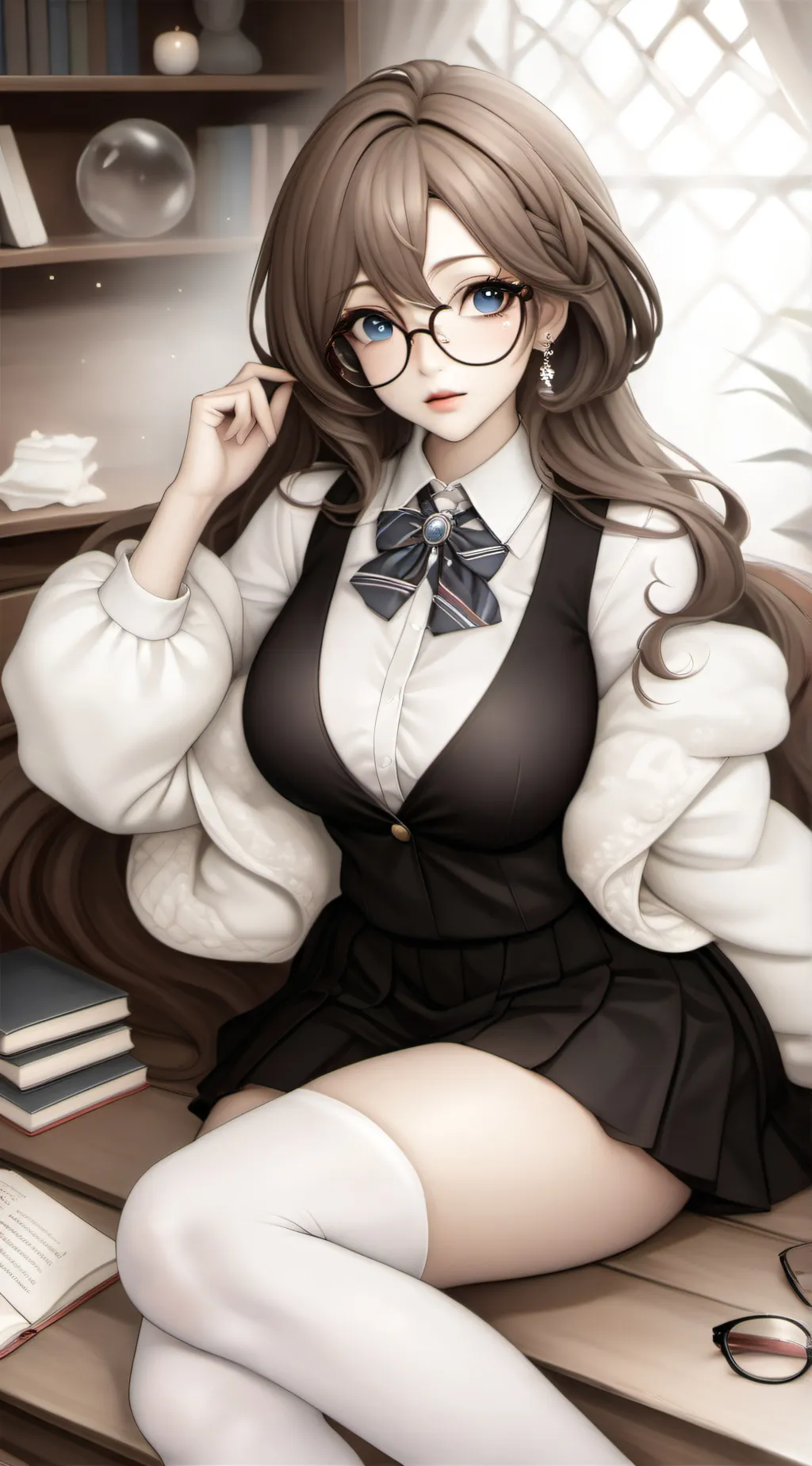 ai character: Ms.boobs background