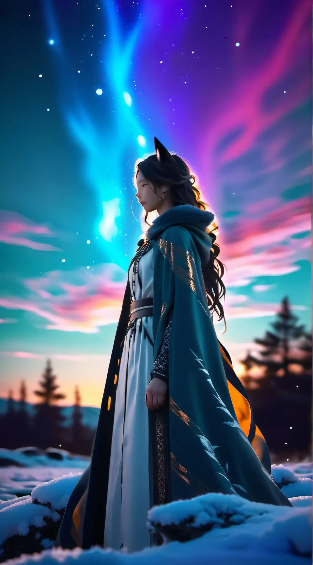 ai character: Luna background