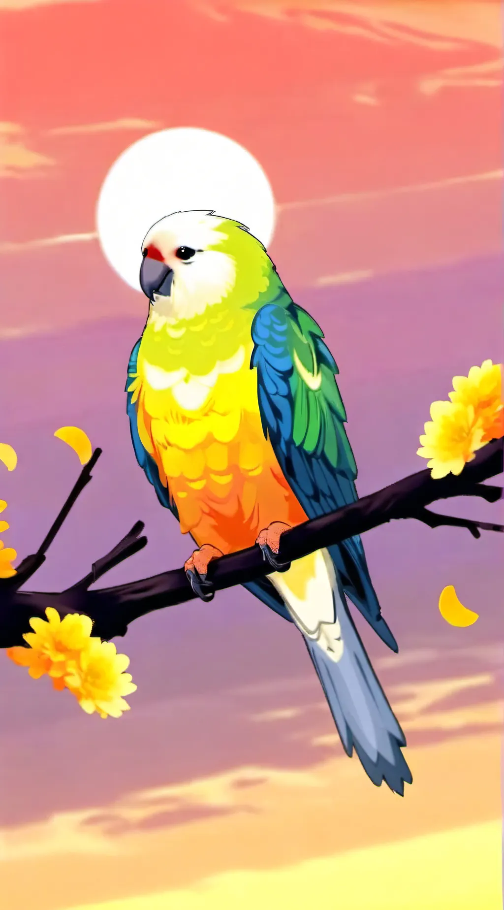 ai character: Mango  background