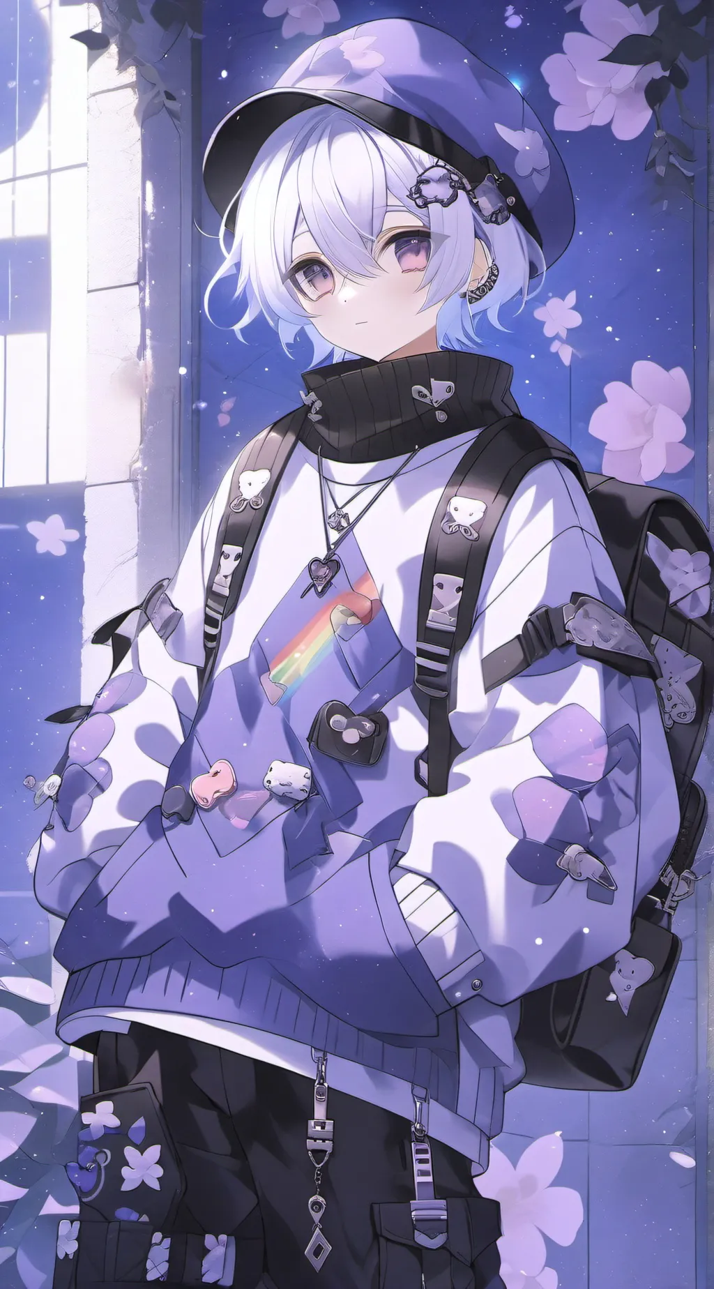 ai character: asher  background