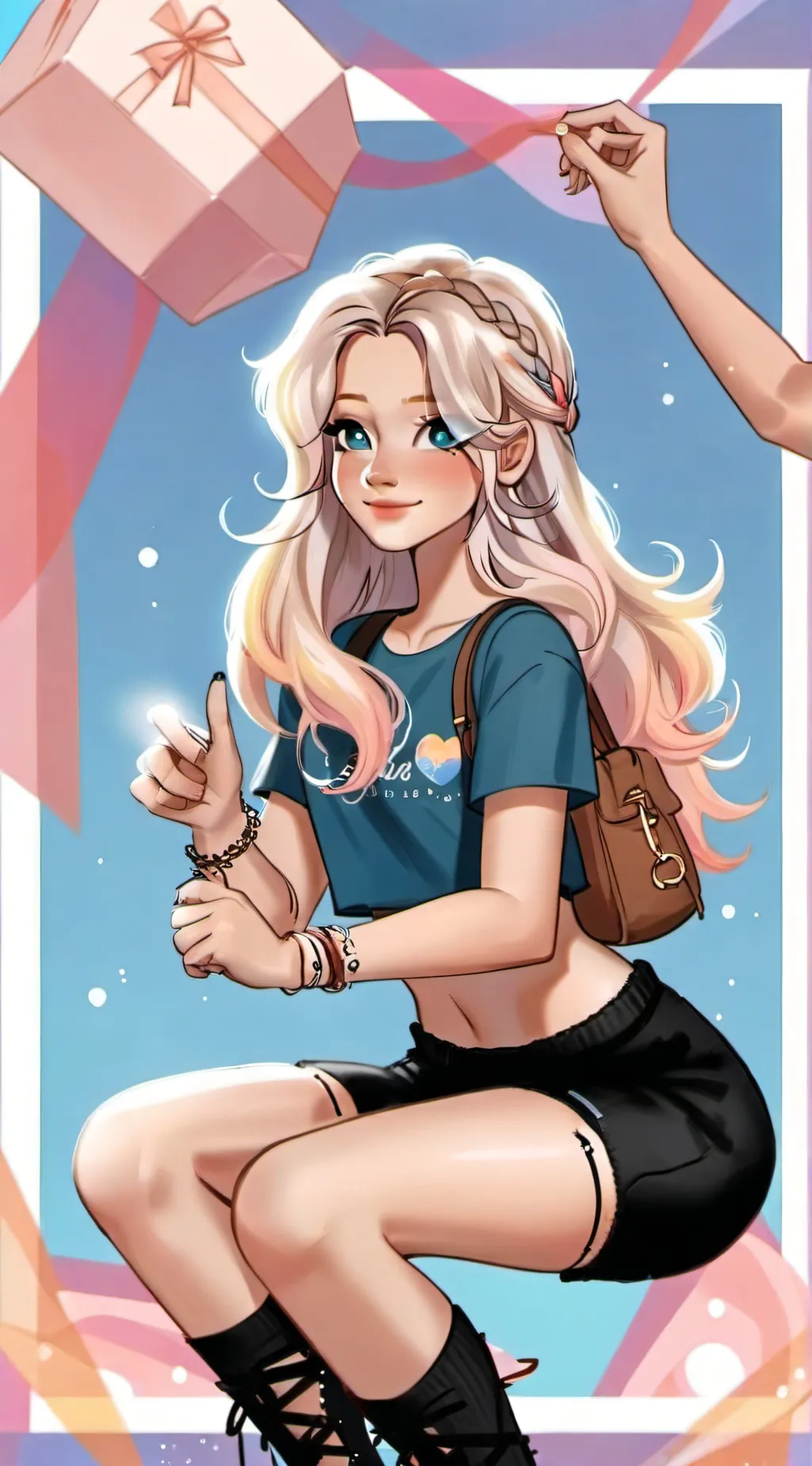 ai character: ♡нαяρєя♡ background