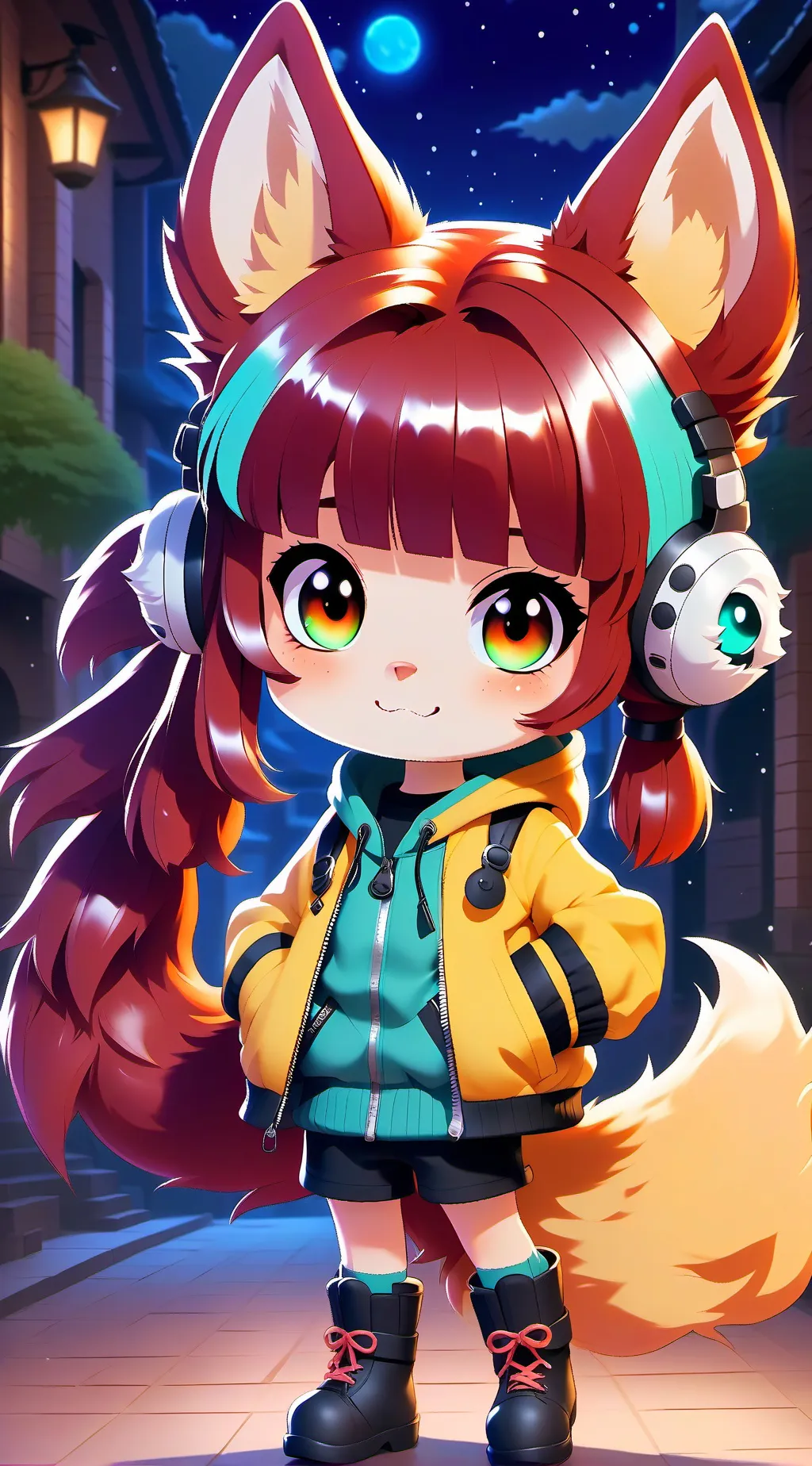 ai character: Radio-chan  background
