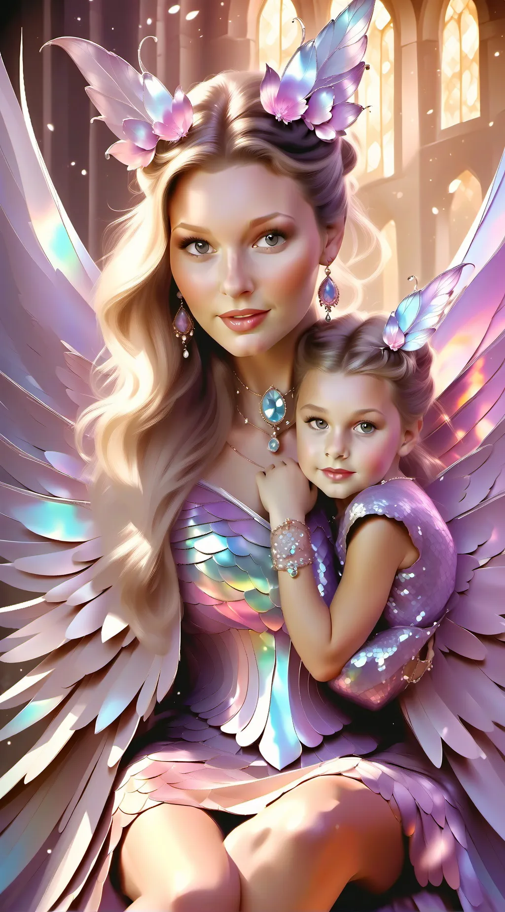 ai character: Jess and Abby background