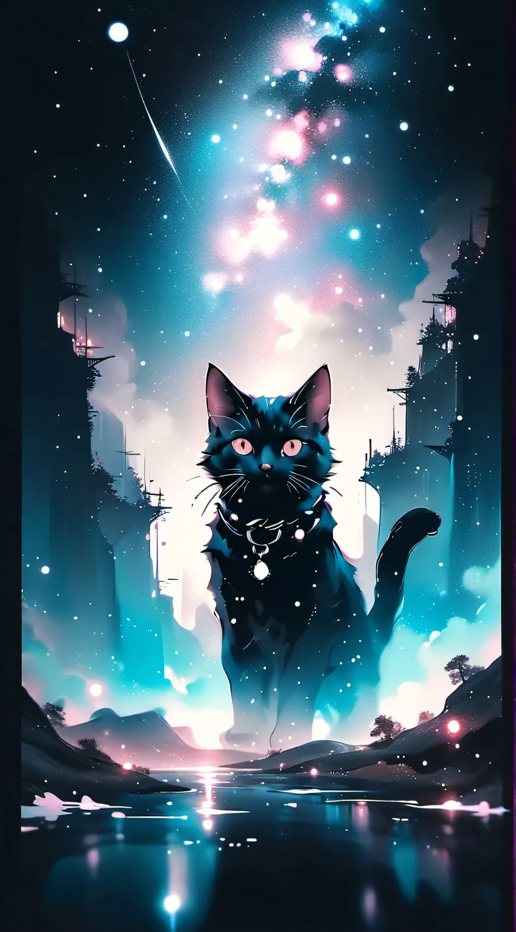 ai character: Therapy cat background